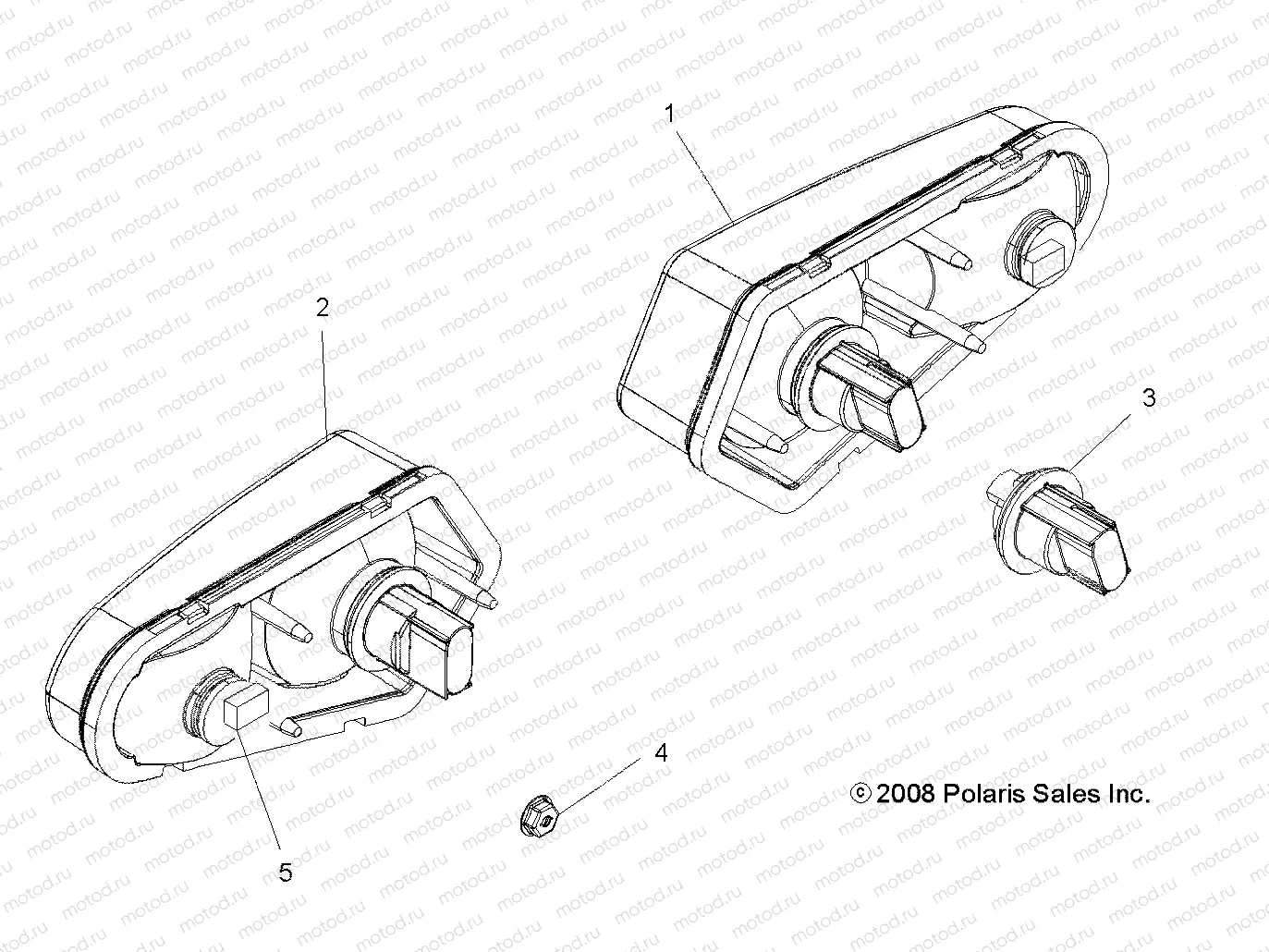 ELECTRICAL | ELECTRICAL, TAILLIGHTS - A09ZN85/8X ALL OPTIONS (49ATVTAILLAMPS09SPXP550)