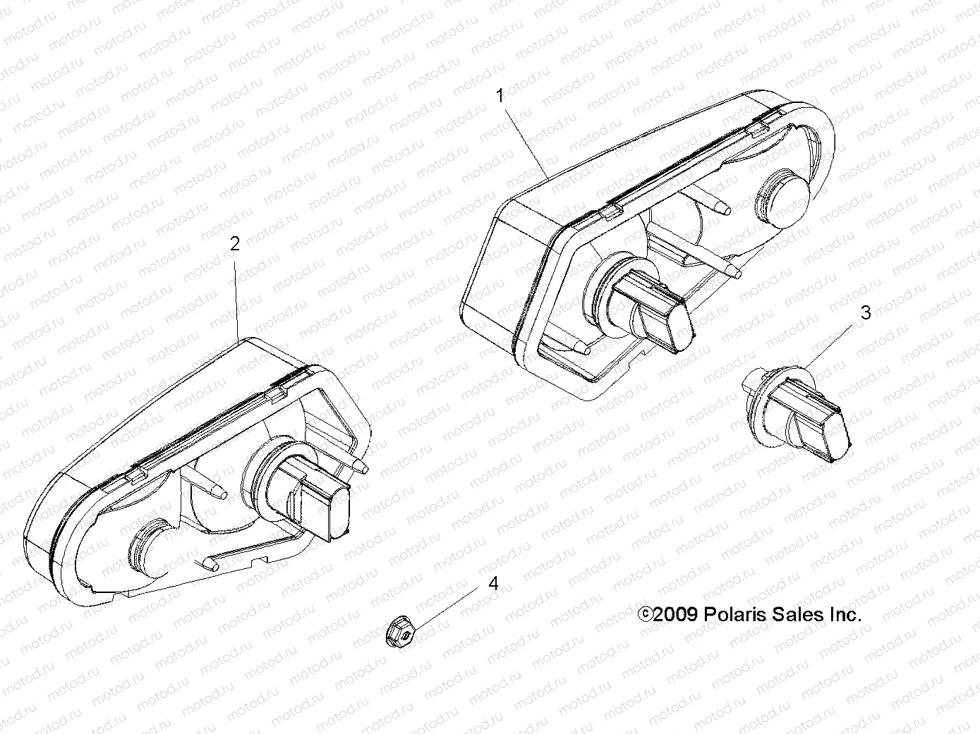 ELECTRICAL | ELECTRICAL, TAILLIGHTS - A10ZN55AL/AQ/AX (49ATVTAILLAMPS10SPXP550)