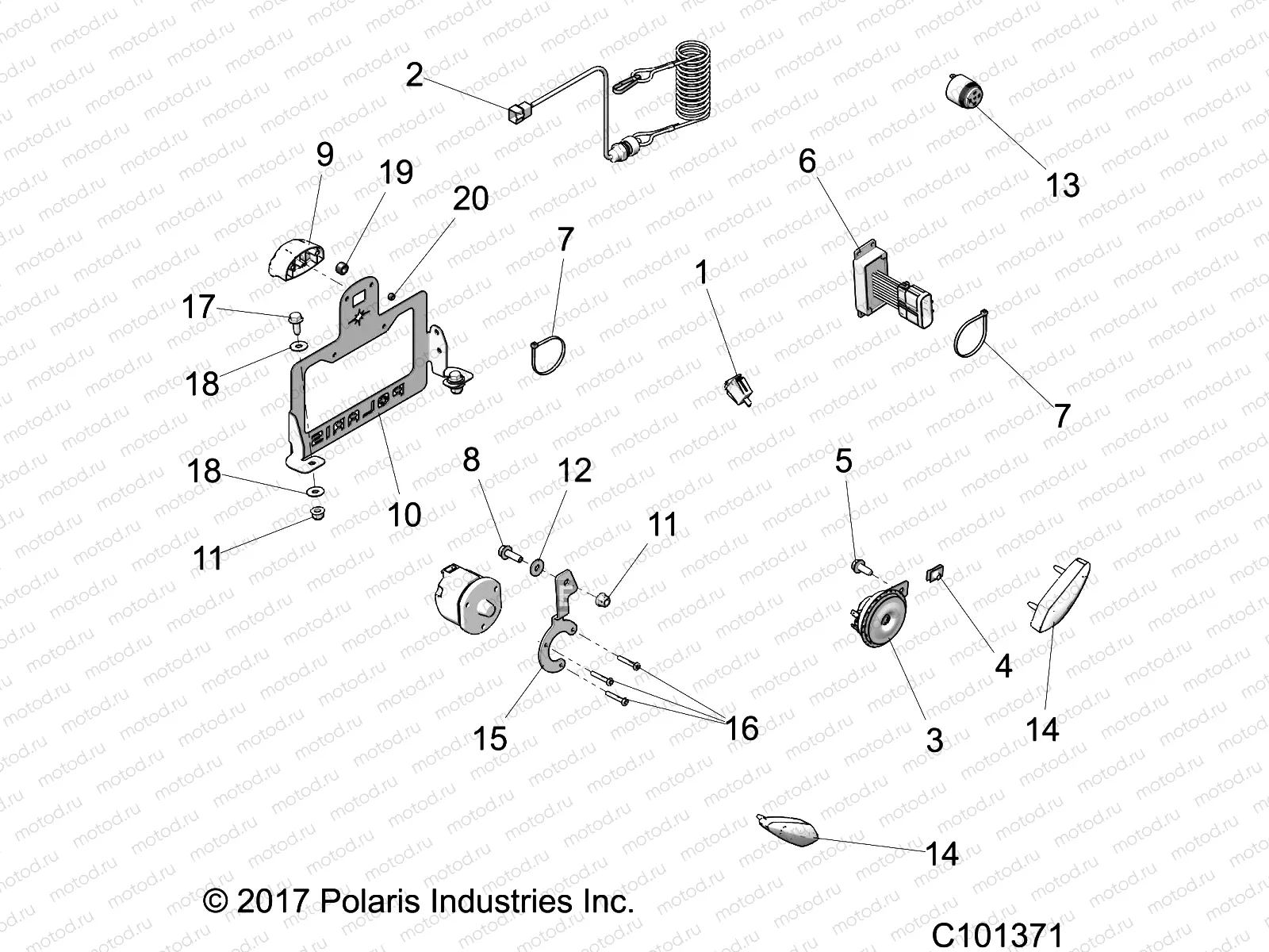 ELECTRICAL | ELECTRICAL, TURN SIGNALS - A19SXS95CC/CR (C101381)
