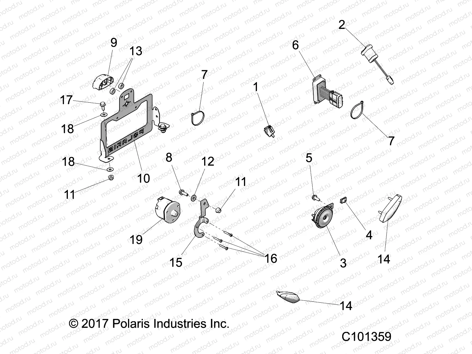 ELECTRICAL | ELECTRICAL, TURN SIGNALS - A19SXS95FR (C101359)