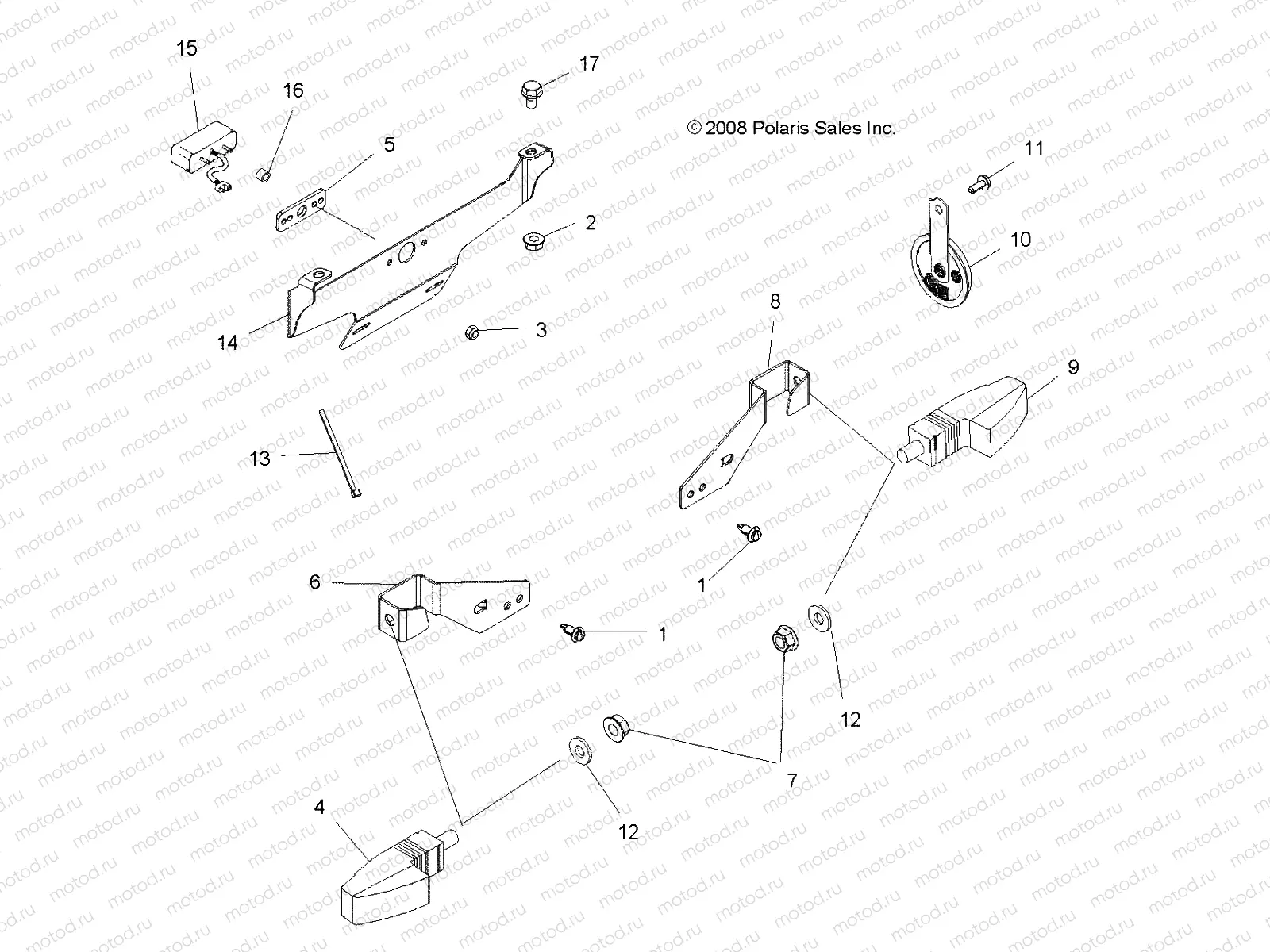 ELECTRICAL | ELECTRICAL, TURN SIGNALS and HORN - A09ZX85FS/CFS (49ATVTURNSIG09SPXP850I)