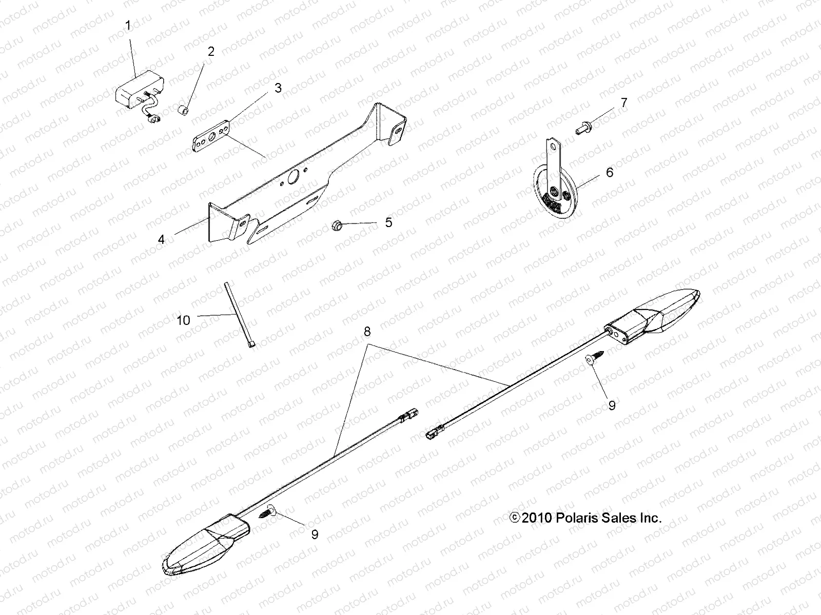 ELECTRICAL | ELECTRICAL, TURN SIGNALS and HORN - A13TN55FA (49ATVTURNSIG11SPX2550I)