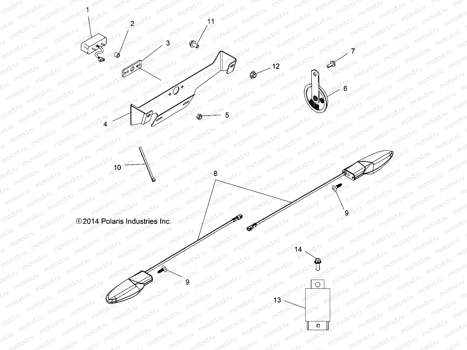 ELECTRICAL | ELECTRICAL, TURN SIGNALS and HORN - A15SYE85FS (49ATVTURNSIG1585TREU)