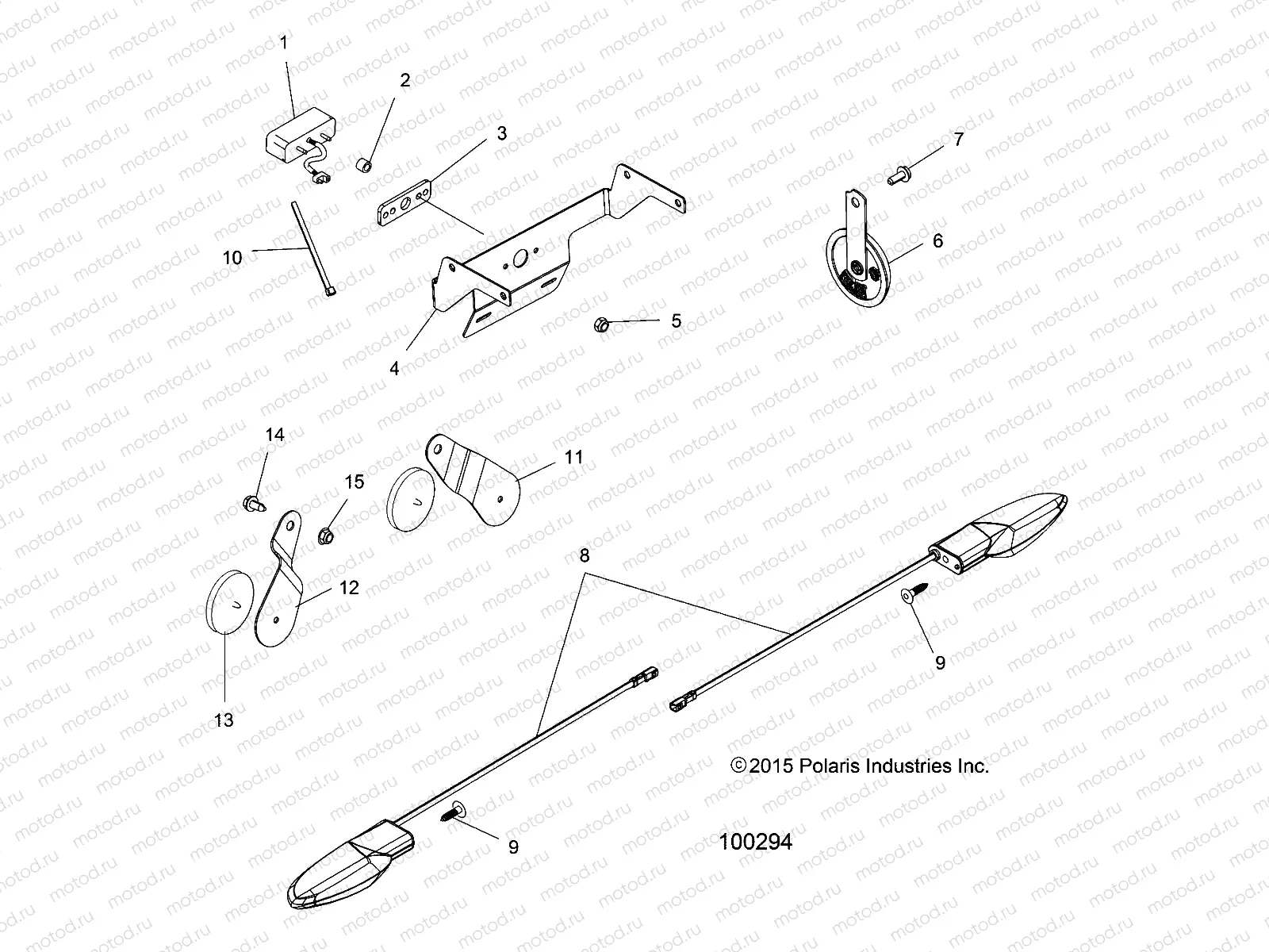 ELECTRICAL | ELECTRICAL, TURN SIGNALS and HORN - A16SUC57C1 (100294)