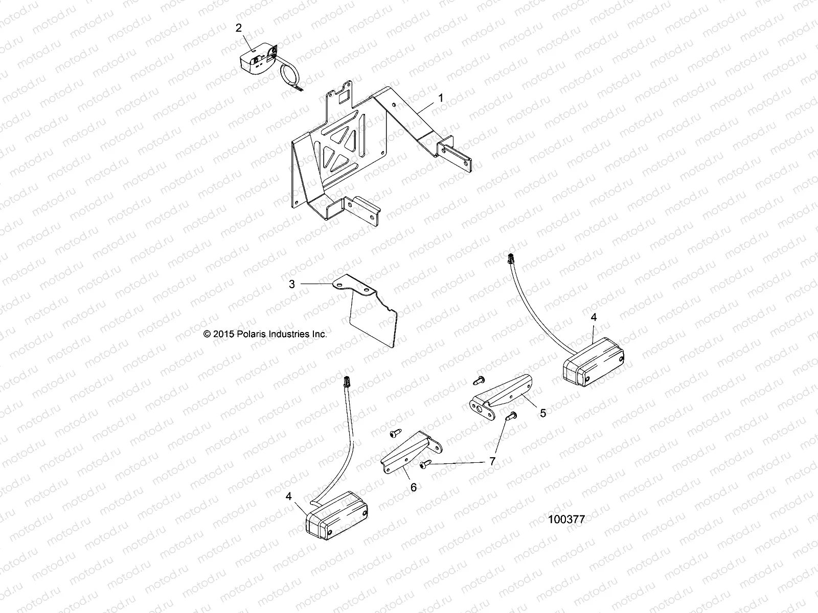 ELECTRICAL | ELECTRICAL, TURN SIGNALS and LICENSE PLATE - A16SYS95CK (100377)
