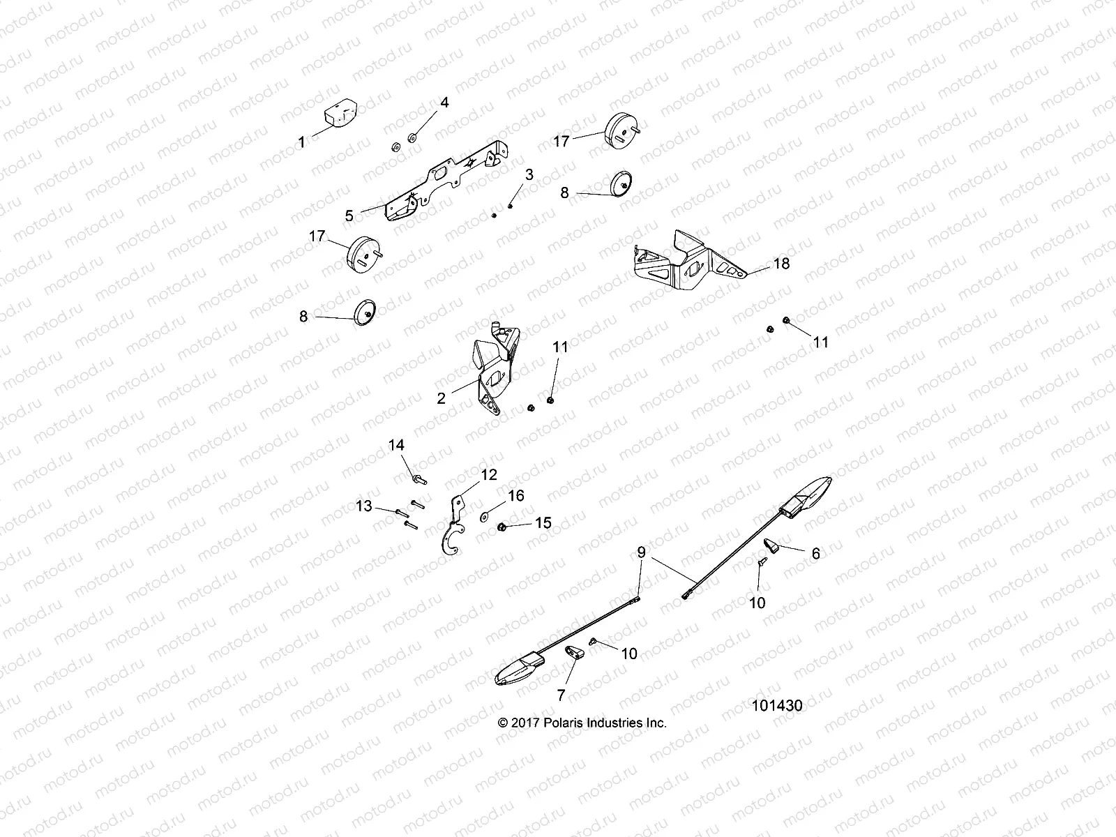ELECTRICAL | ELECTRICAL, TURN SIGNALS and LICENSE PLATE - A18SVE95FR