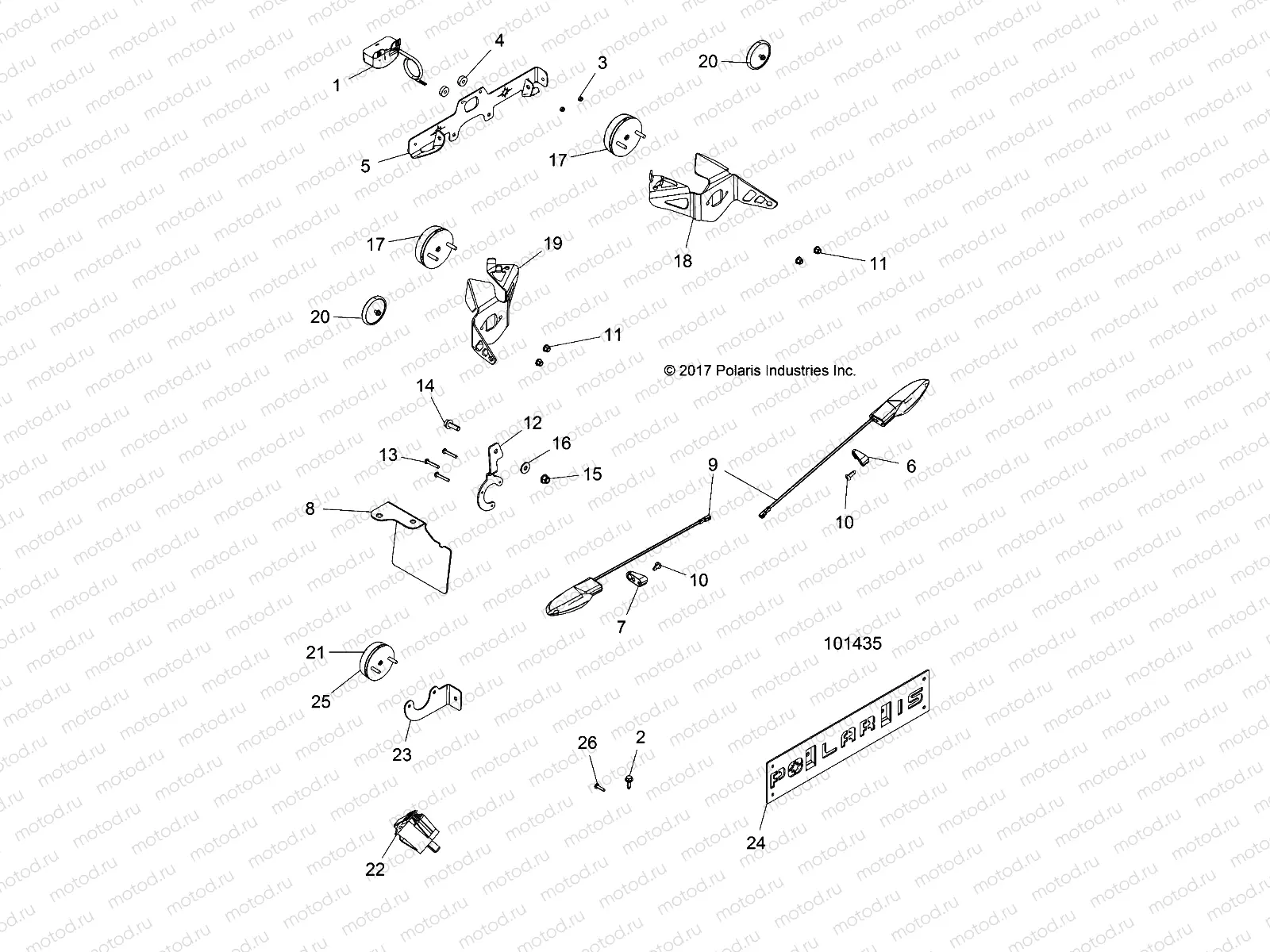 ELECTRICAL | ELECTRICAL, TURN SIGNALS and LICENSE PLATE - A18SVS95FR