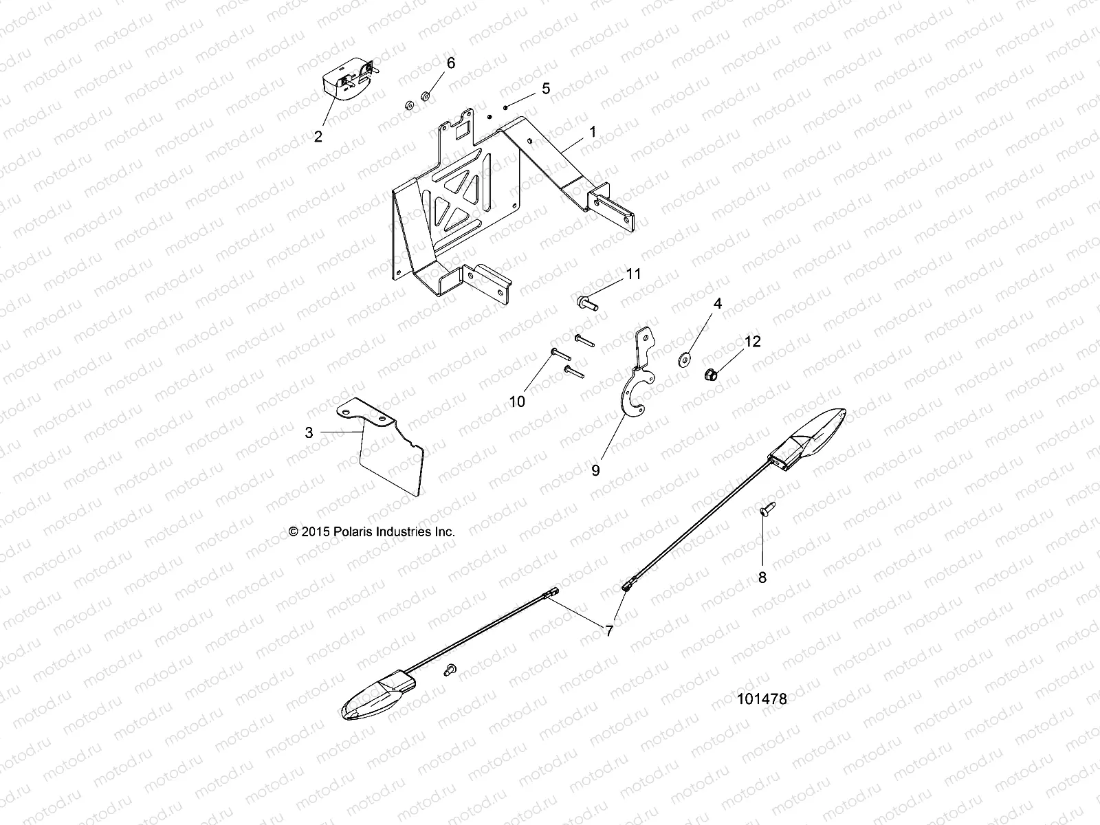 ELECTRICAL | ELECTRICAL, TURN SIGNALS and LICENSE PLATE - A19SYS95CH (101478)