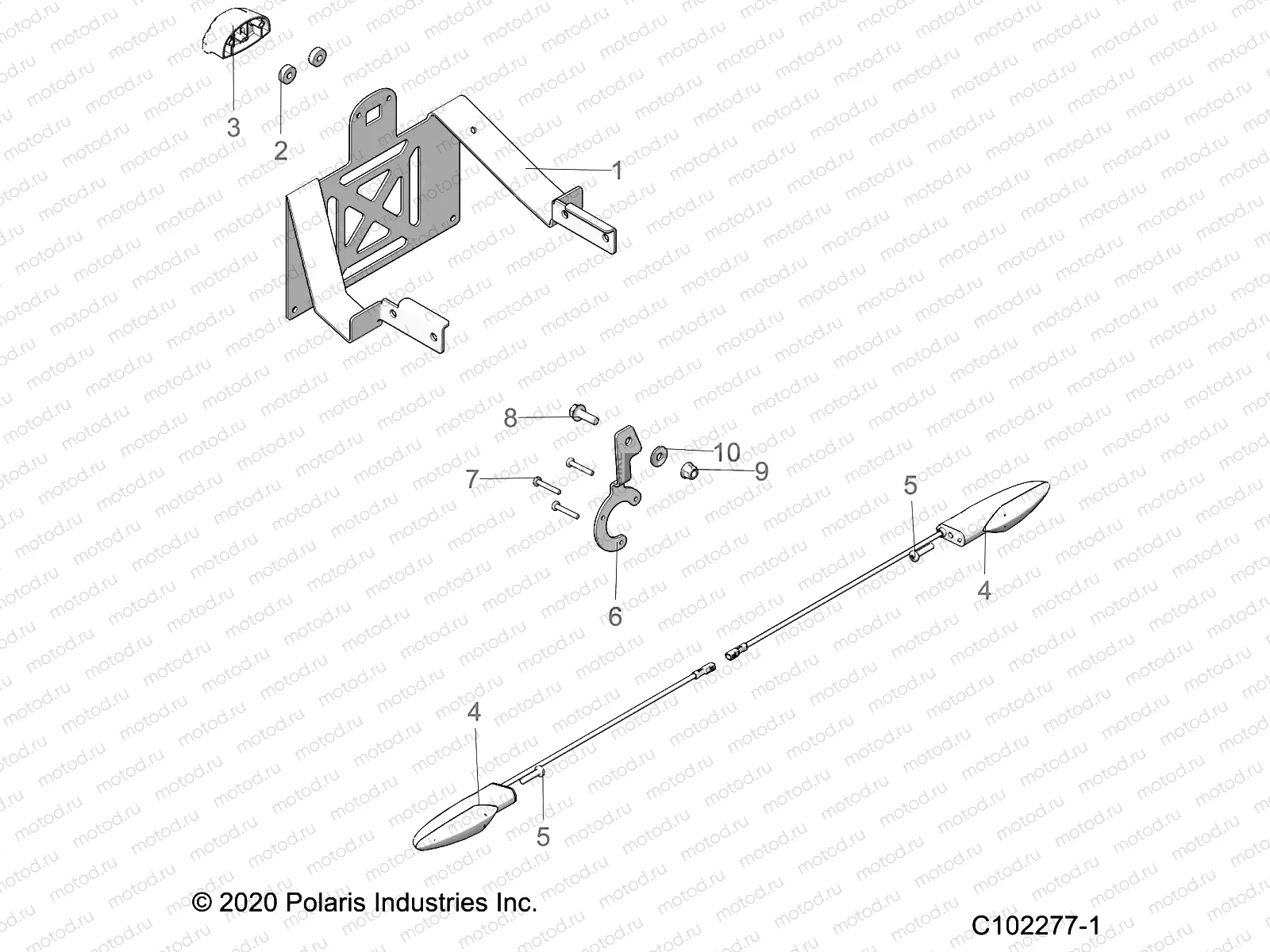 ELECTRICAL | ELECTRICAL, TURN SIGNALS and LICENSE PLATE - A23SYE95PM (C102277-1)