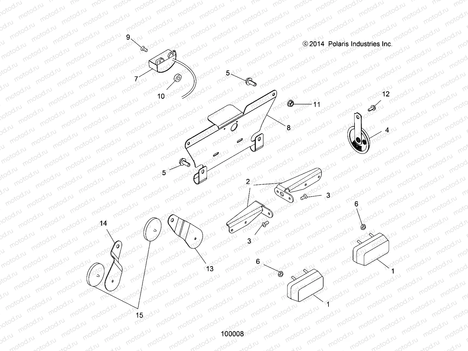 ELECTRICAL | ELECTRICAL, TURN SIGNALS, HORN and LICENSE PLATE LIGHT - A16SHS57CM (100008)