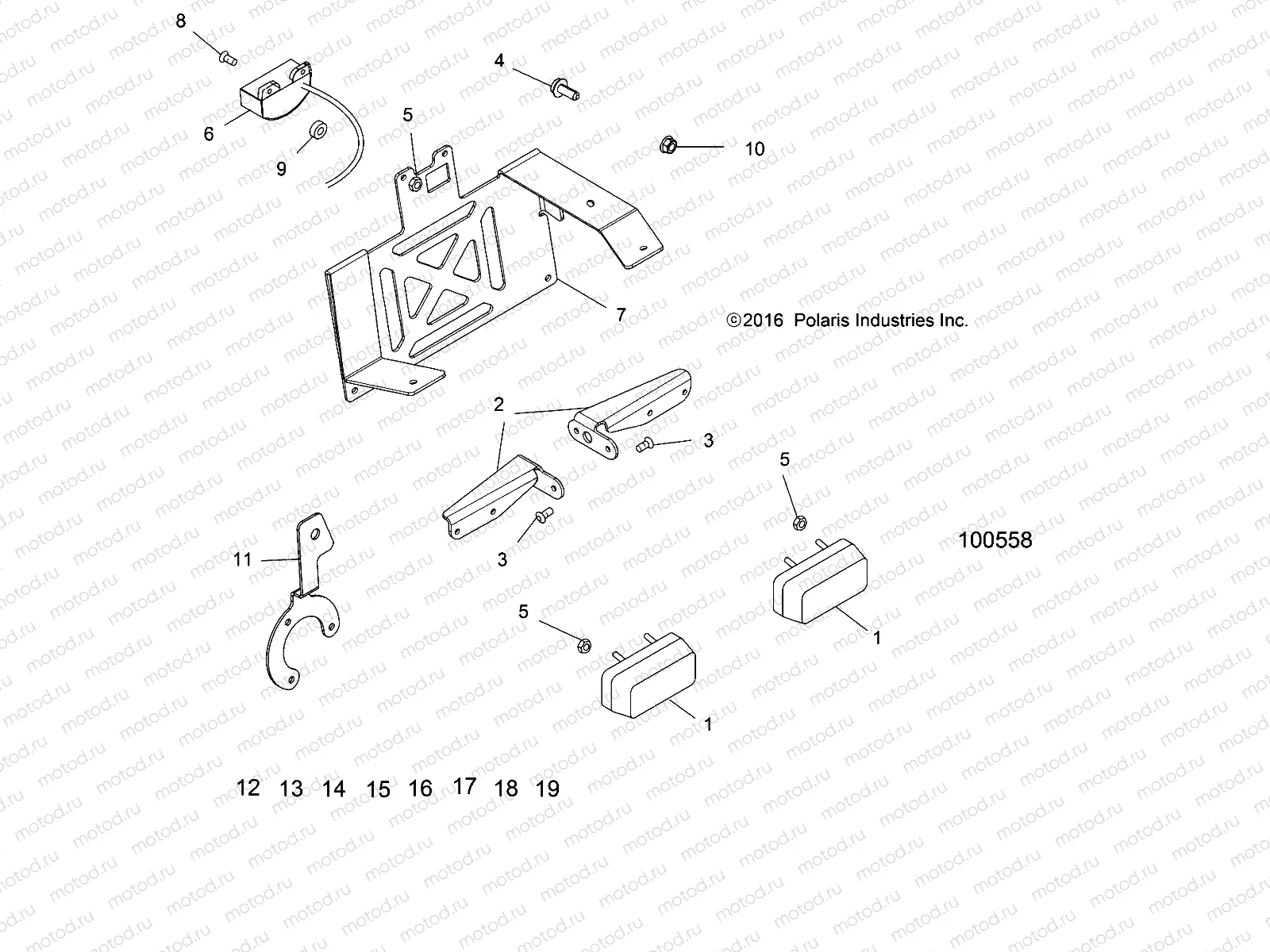 ELECTRICAL | ELECTRICAL, TURN SIGNALS, HORN and LICENSE PLATE LIGHT - A16SXS95CK/CG/T95C2 (100558)