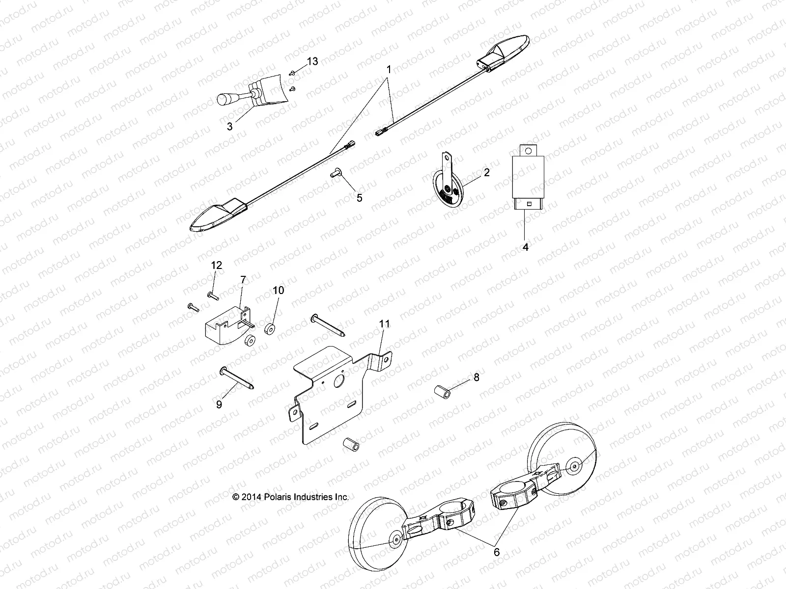 ELECTRICAL | ELECTRICAL, TURN SIGNALS, HORN AND MIRRORS - A15DAA32EA/EJ (49ATVTURNSIG15325E)
