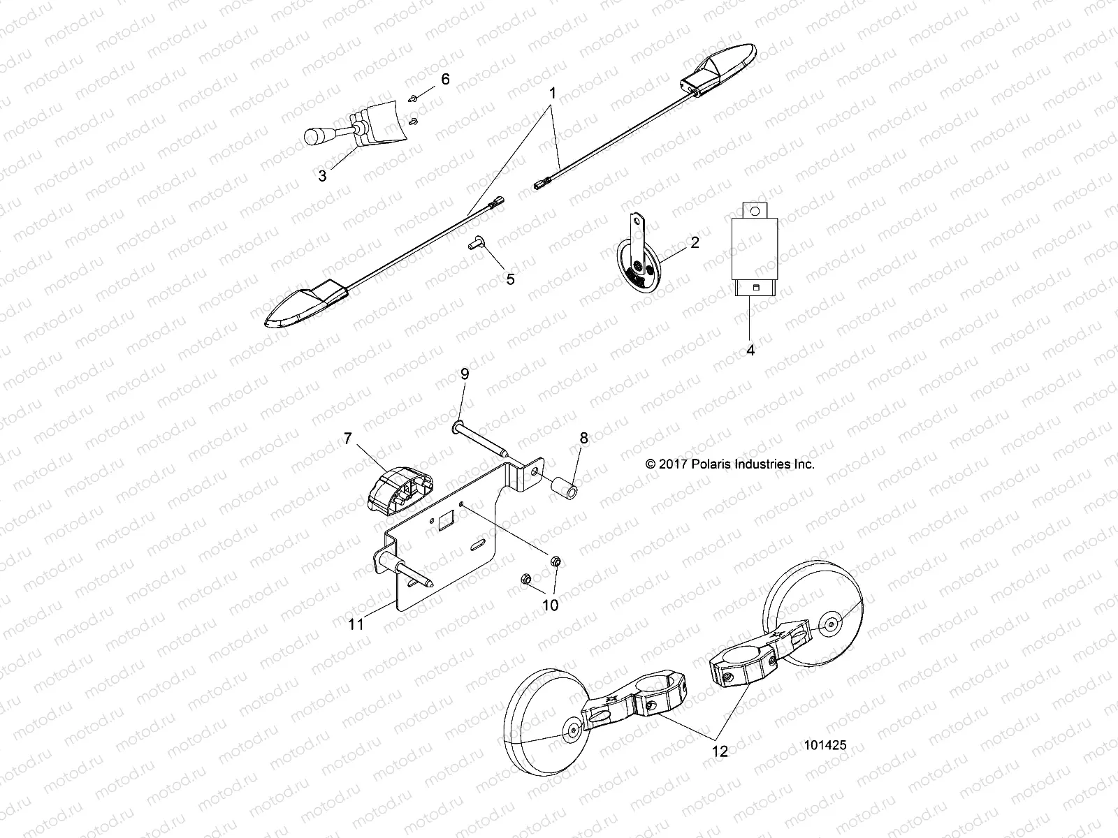 ELECTRICAL | ELECTRICAL, TURN SIGNALS, HORN AND MIRRORS - A18DAA57F5