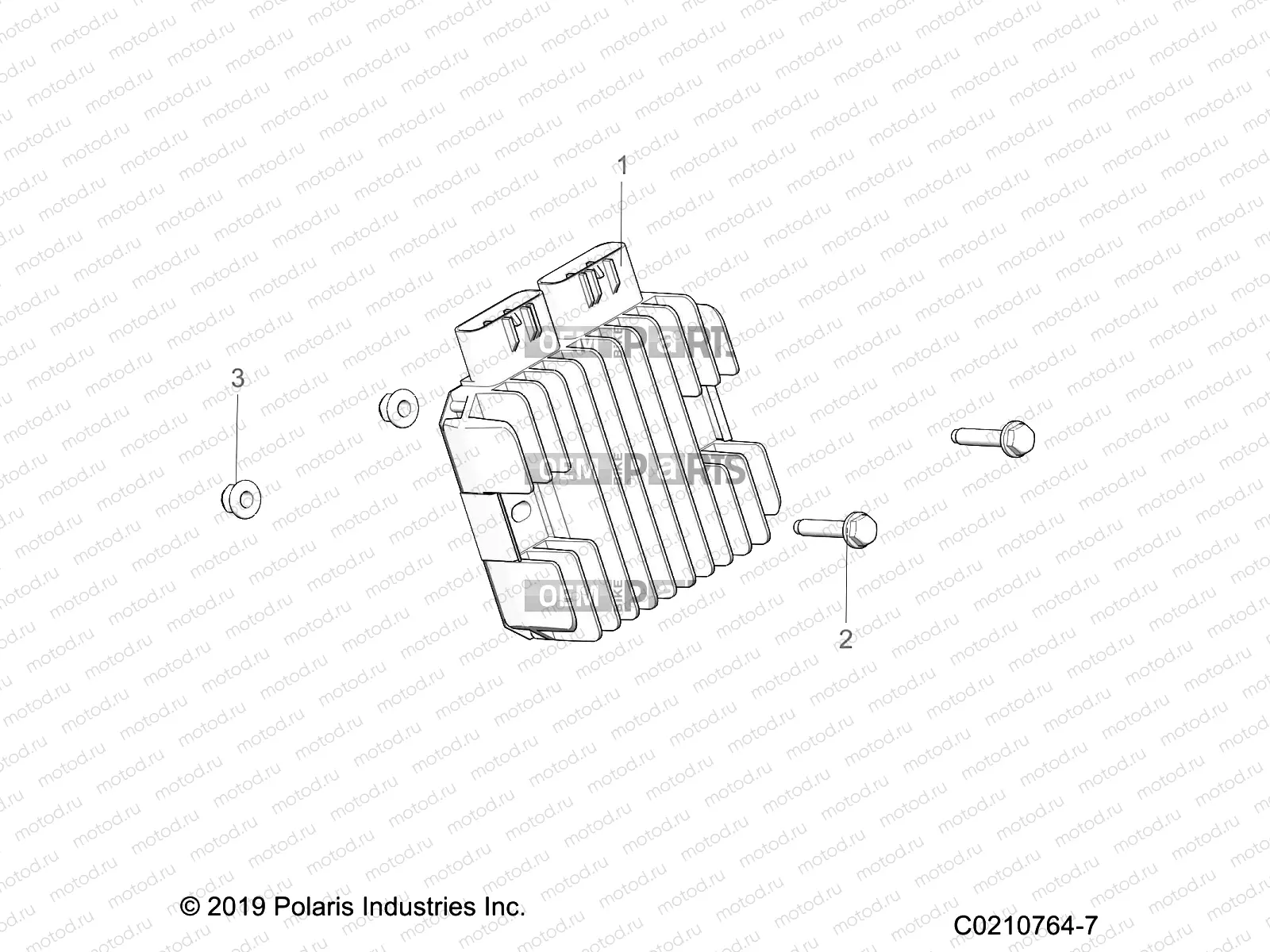 ELECTRICAL | ELECTRICAL, VOLTAGE REGULATOR AND MOUNTING - A20SVA85A3/CA3 (C0210764-7)