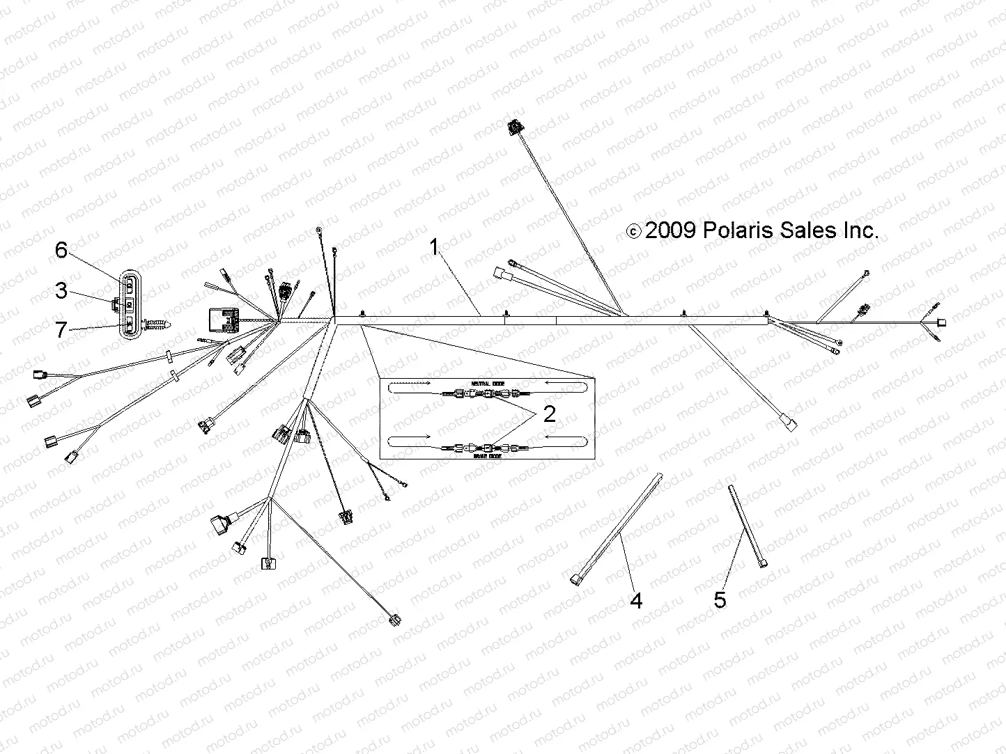 ELECTRICAL | ELECTRICAL, WIRE HARNESS - A10EA32FA (49ATVHARNESS10BOSSI)