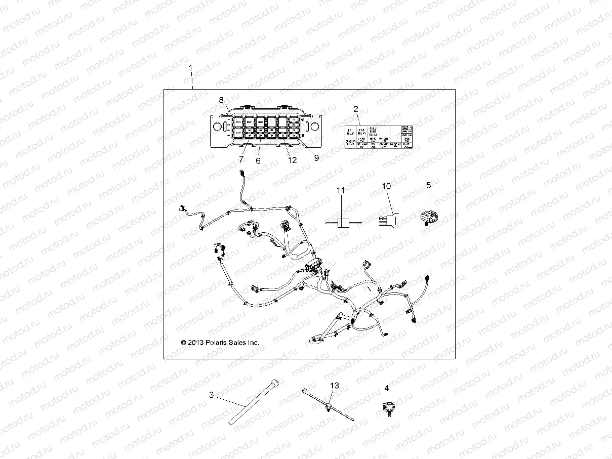 ELECTRICAL | ELECTRICAL, WIRE HARNESS - A14BH33AJ (49ATVHARNESS14325)