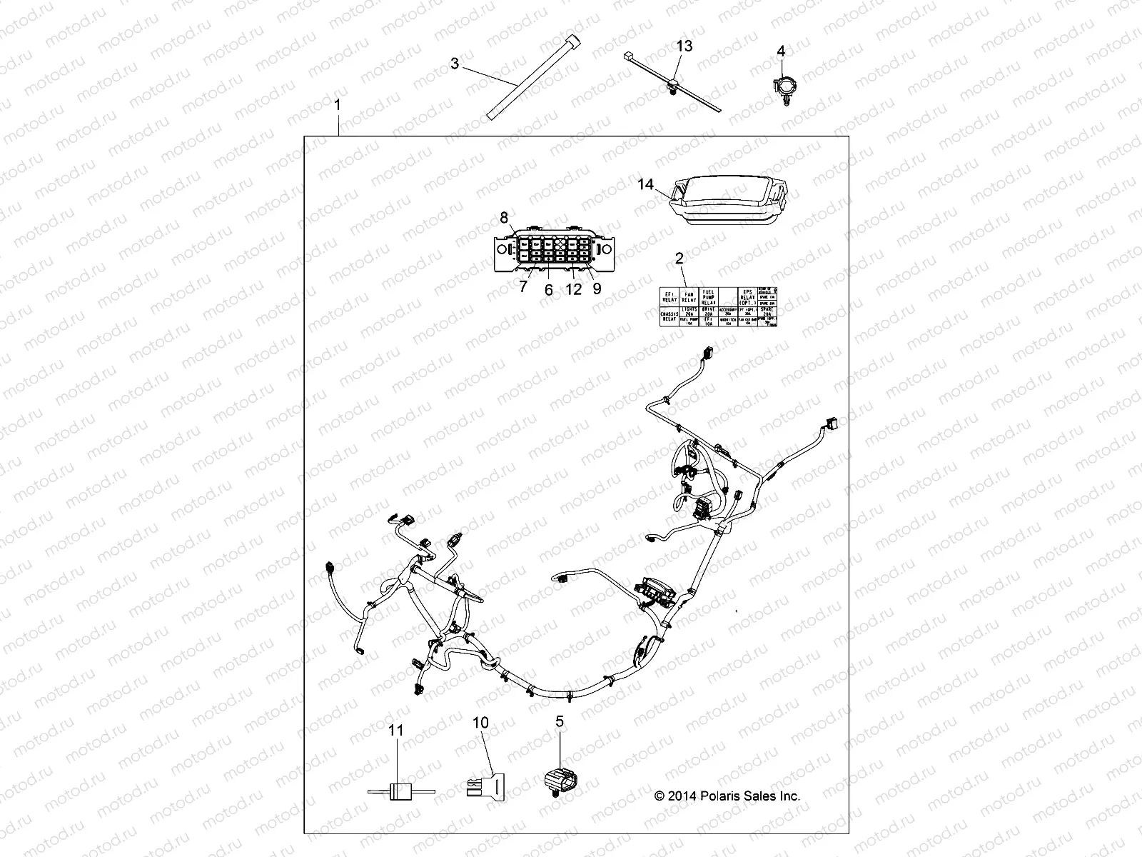 ELECTRICAL | ELECTRICAL, WIRE HARNESS - A15DAH57EJ (49ATVHARNESS15ACEHD)