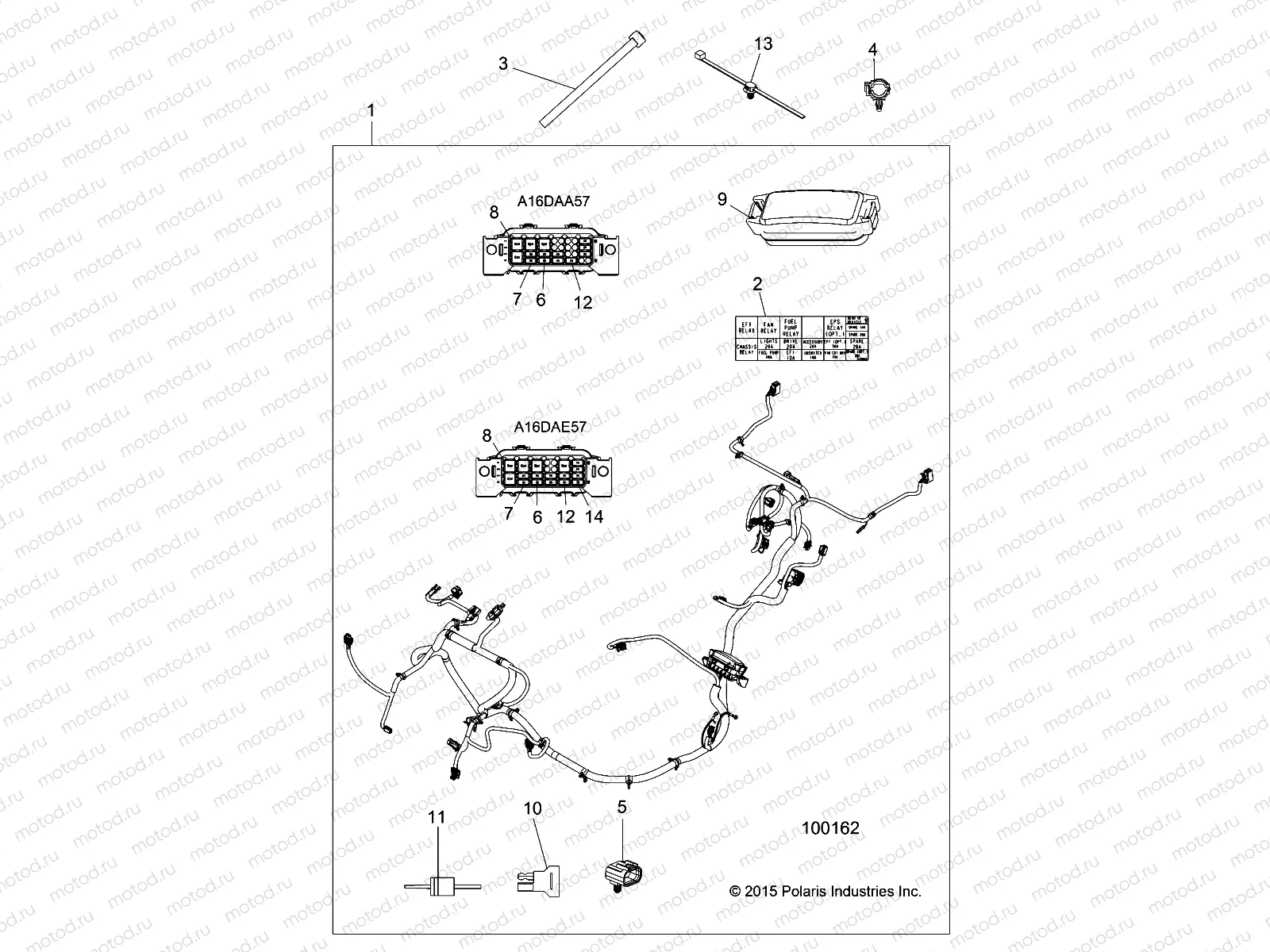 ELECTRICAL | ELECTRICAL, WIRE HARNESS - A16DAA57A5/A7/L2/E57A9/E57AM (100162)