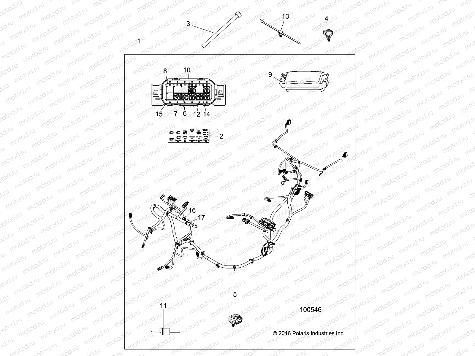 ELECTRICAL | ELECTRICAL, WIRE HARNESS - A17DAA57A5 (100546)