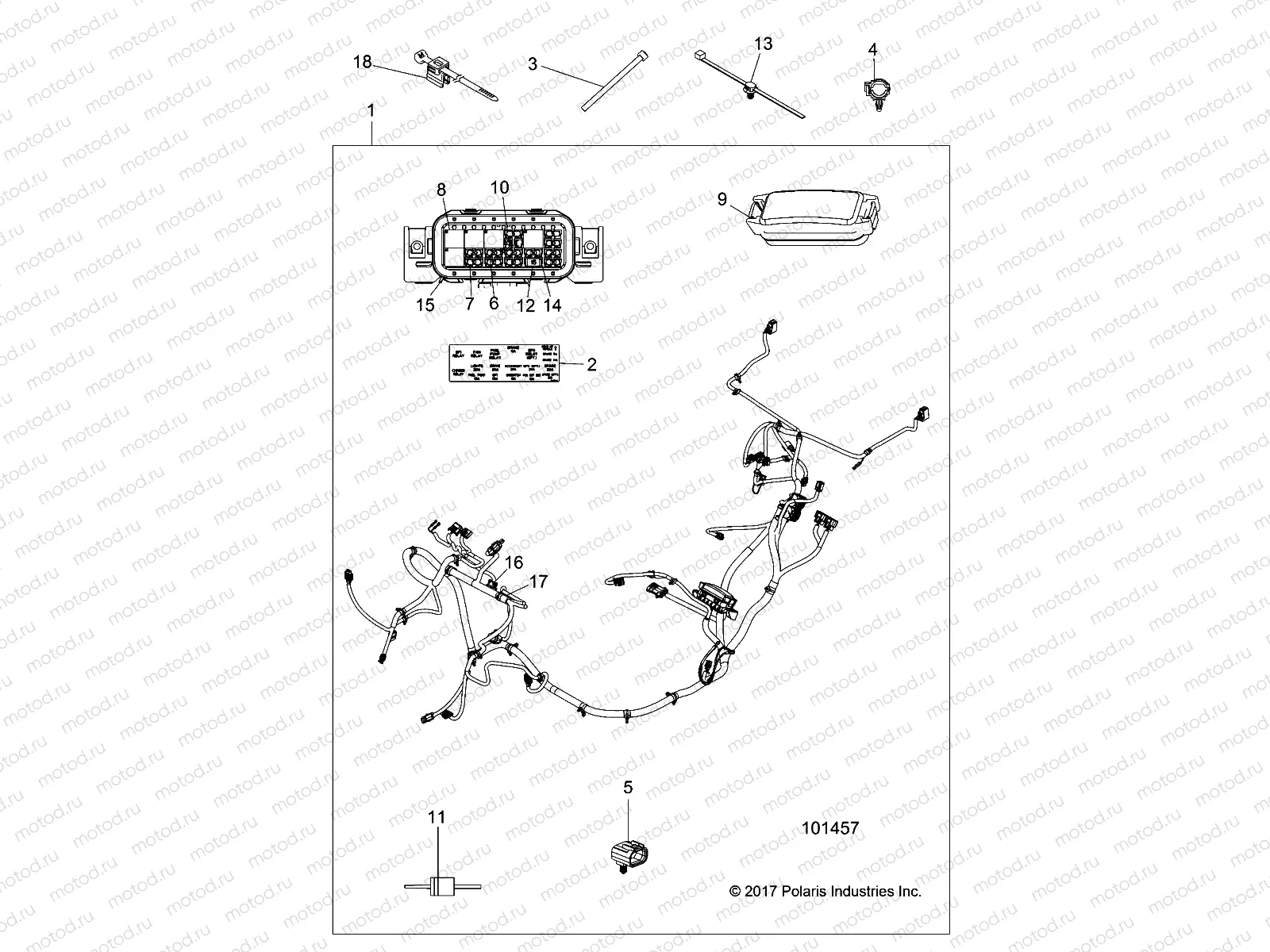 ELECTRICAL | ELECTRICAL, WIRE HARNESS - A19DAE57D5 (101457)