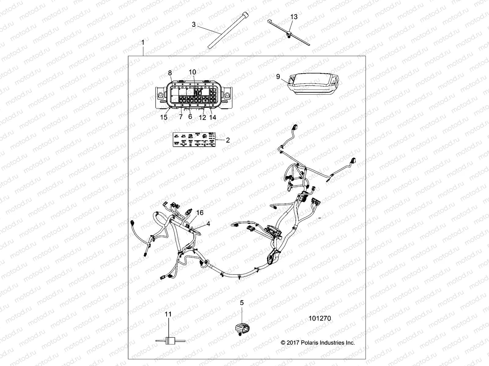 ELECTRICAL | ELECTRICAL, WIRE HARNESS - A19DBA50A5 (101270)