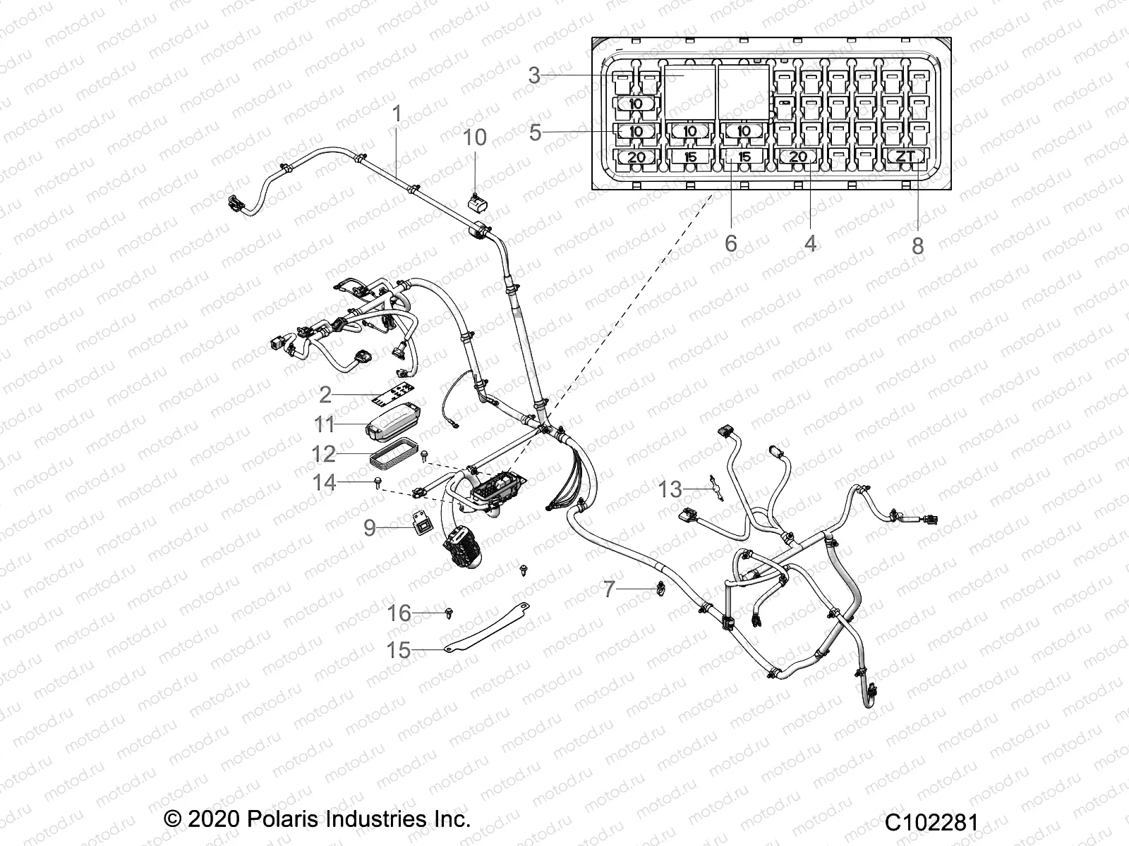 ELECTRICAL | ELECTRICAL, WIRE HARNESS - A21HAB15N2 (C102281)