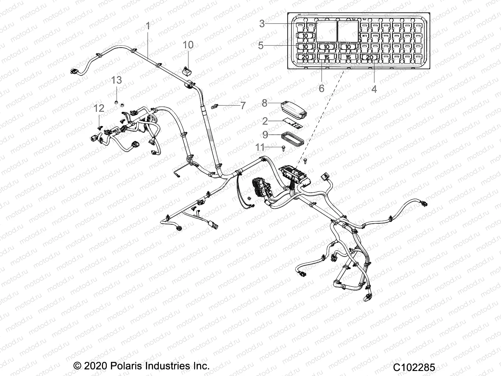 ELECTRICAL | ELECTRICAL, WIRE HARNESS - A21HZB15N1/N2 (C102285)