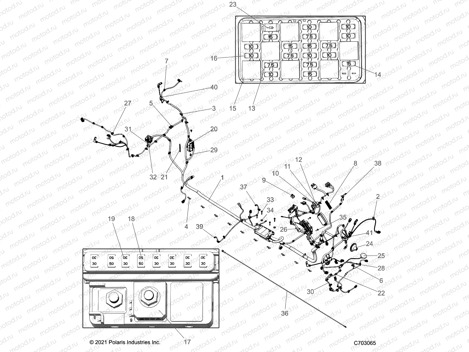 ELECTRICAL | ELECTRICAL, WIRE HARNESS, CHASSIS, PREMIUM - Z23RMD2KAK/AJ/BK/BJ (C703065)