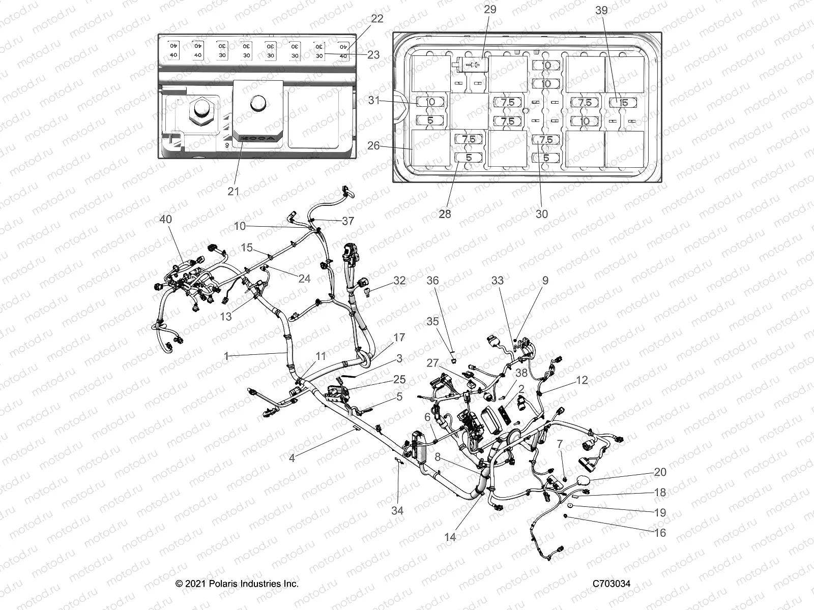 ELECTRICAL | ELECTRICAL, WIRE HARNESS, CHASSIS, ULTIMATE LE - Z22MAD92AJ/BJ/AK/BK (C703034)