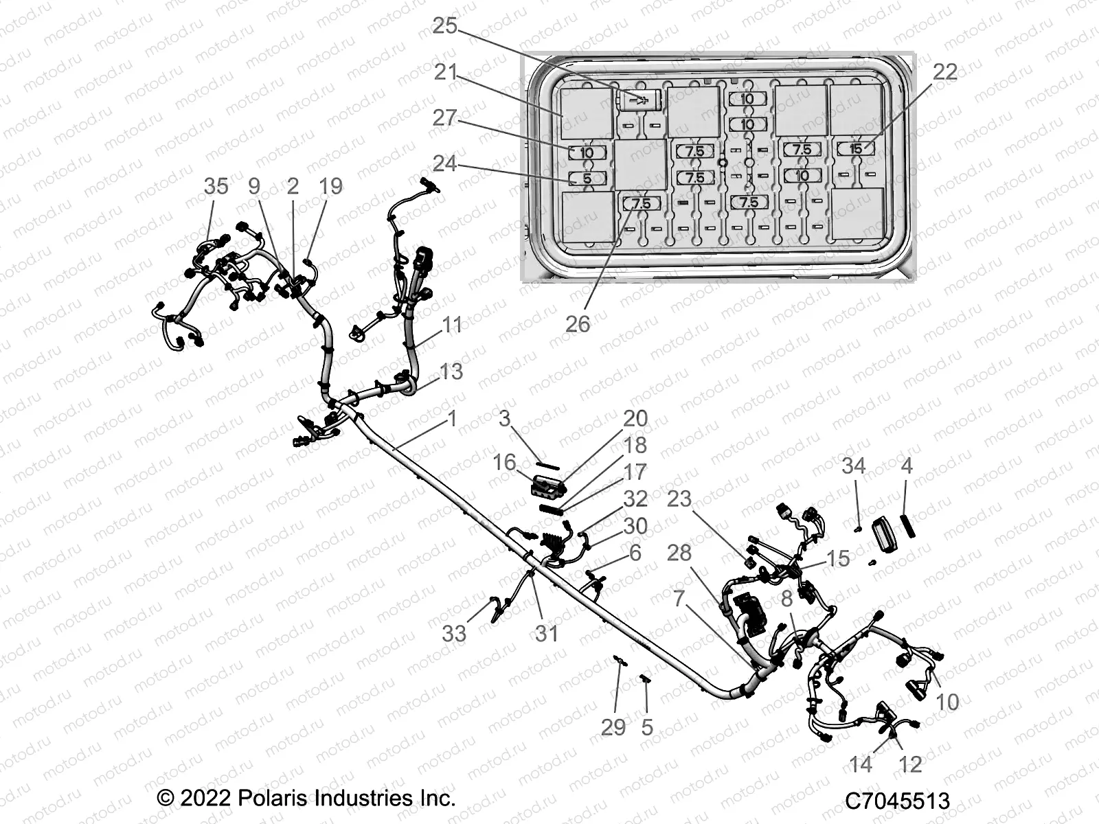 ELECTRICAL | ELECTRICAL, WIRE HARNESS, CHASSIS - Z21R4C92BF (C7045513)