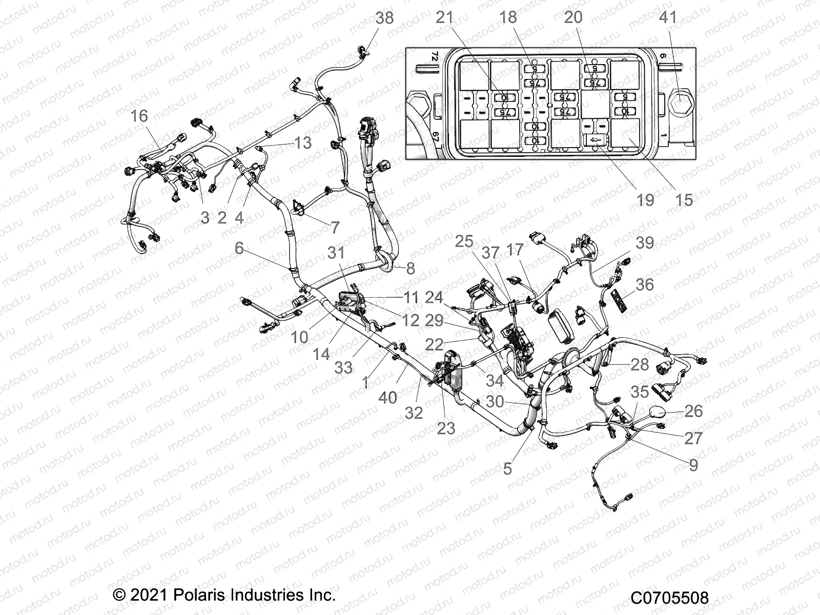 ELECTRICAL | ELECTRICAL, WIRE HARNESS, CHASSIS - Z21RAU92AN/BN (C0705508)
