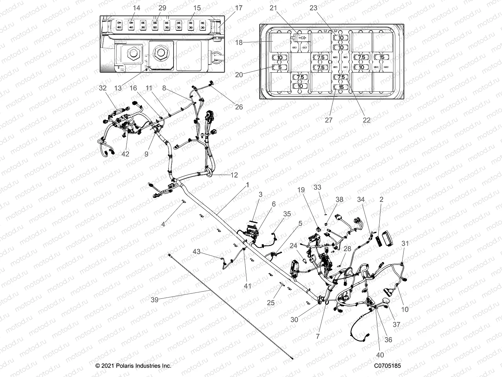 ELECTRICAL | ELECTRICAL, WIRE HARNESS, CHASSIS - Z23G4D92AL/BL/AE/BE (C0705185)