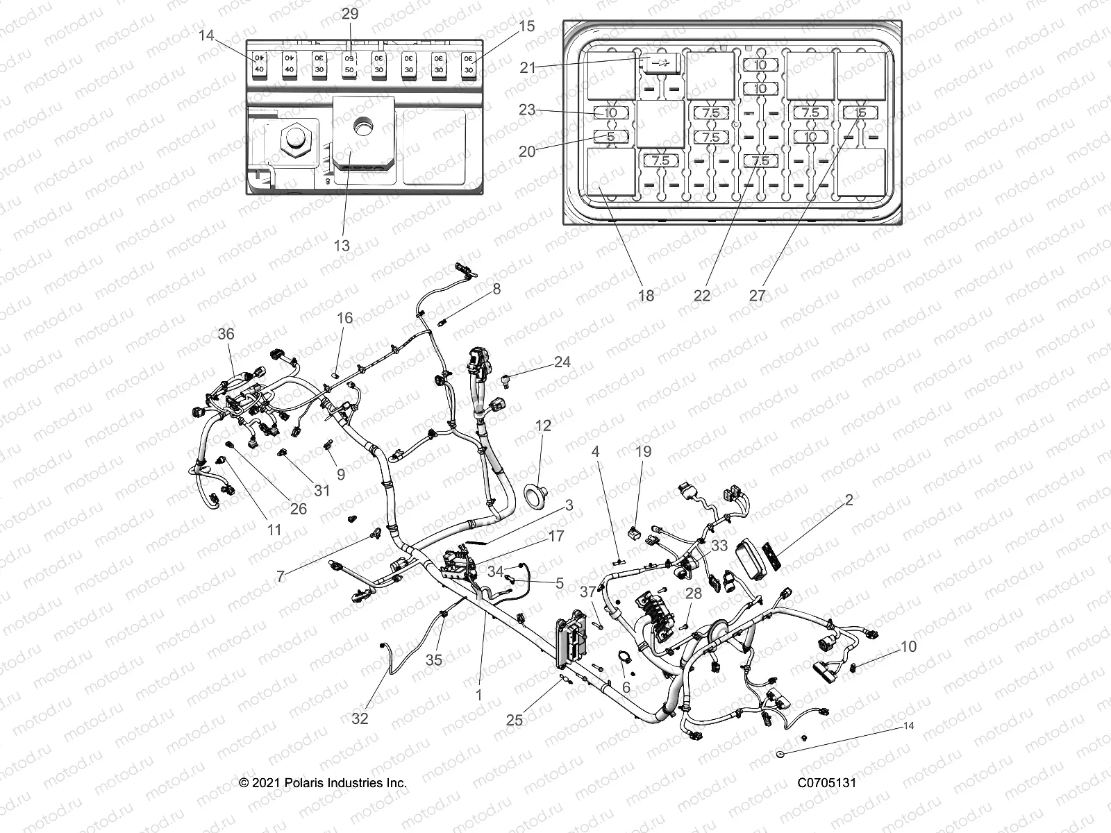 ELECTRICAL | ELECTRICAL, WIRE HARNESS, CHASSIS - Z23G4E92AL/BL (C0705131)