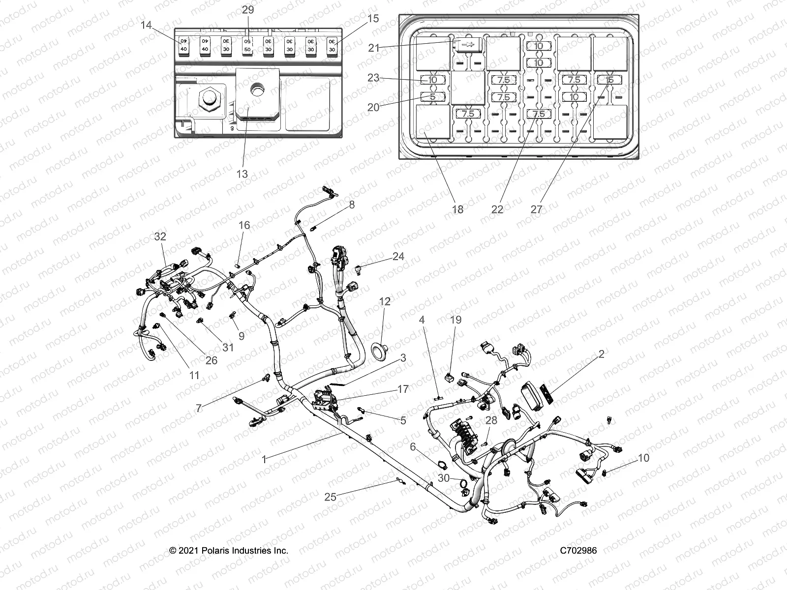 ELECTRICAL | ELECTRICAL, WIRE HARNESS, CHASSIS - Z23GAE92A/92B (C702986)
