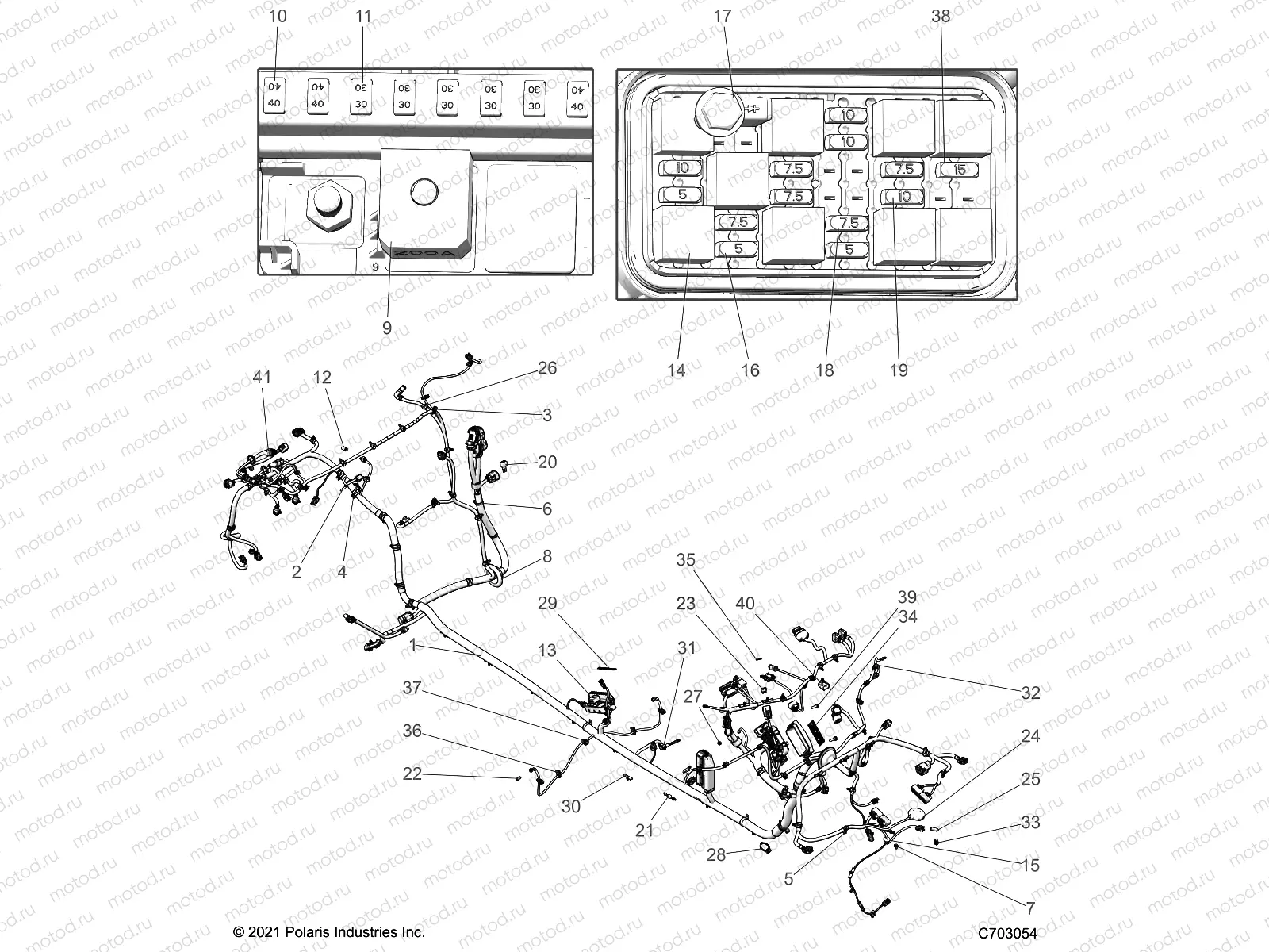 ELECTRICAL | ELECTRICAL, WIRE HARNESS, CHASSIS  - Z23R4D92AK/AS/BK/BS (C703054)