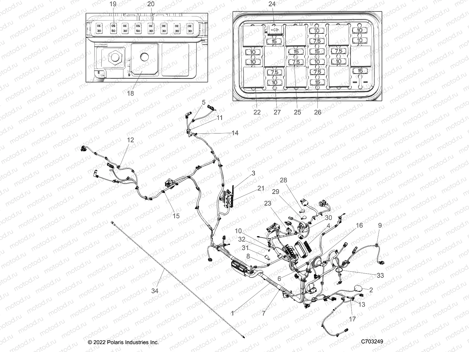 ELECTRICAL | ELECTRICAL, WIRE HARNESS, CHASSIS - Z23RGD2KAJ/AK/BJ/BK  (C703249)