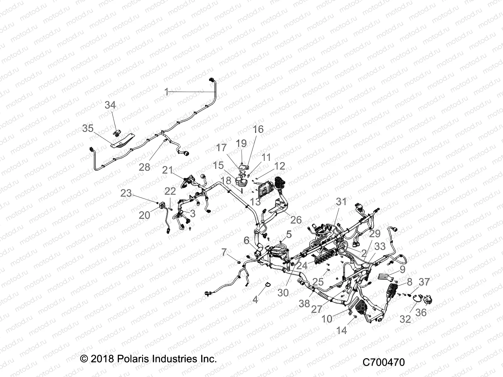 ELECTRICAL | ELECTRICAL, WIRE HARNESS COMPONANTS - R19RRE99/A/B (C700470)
