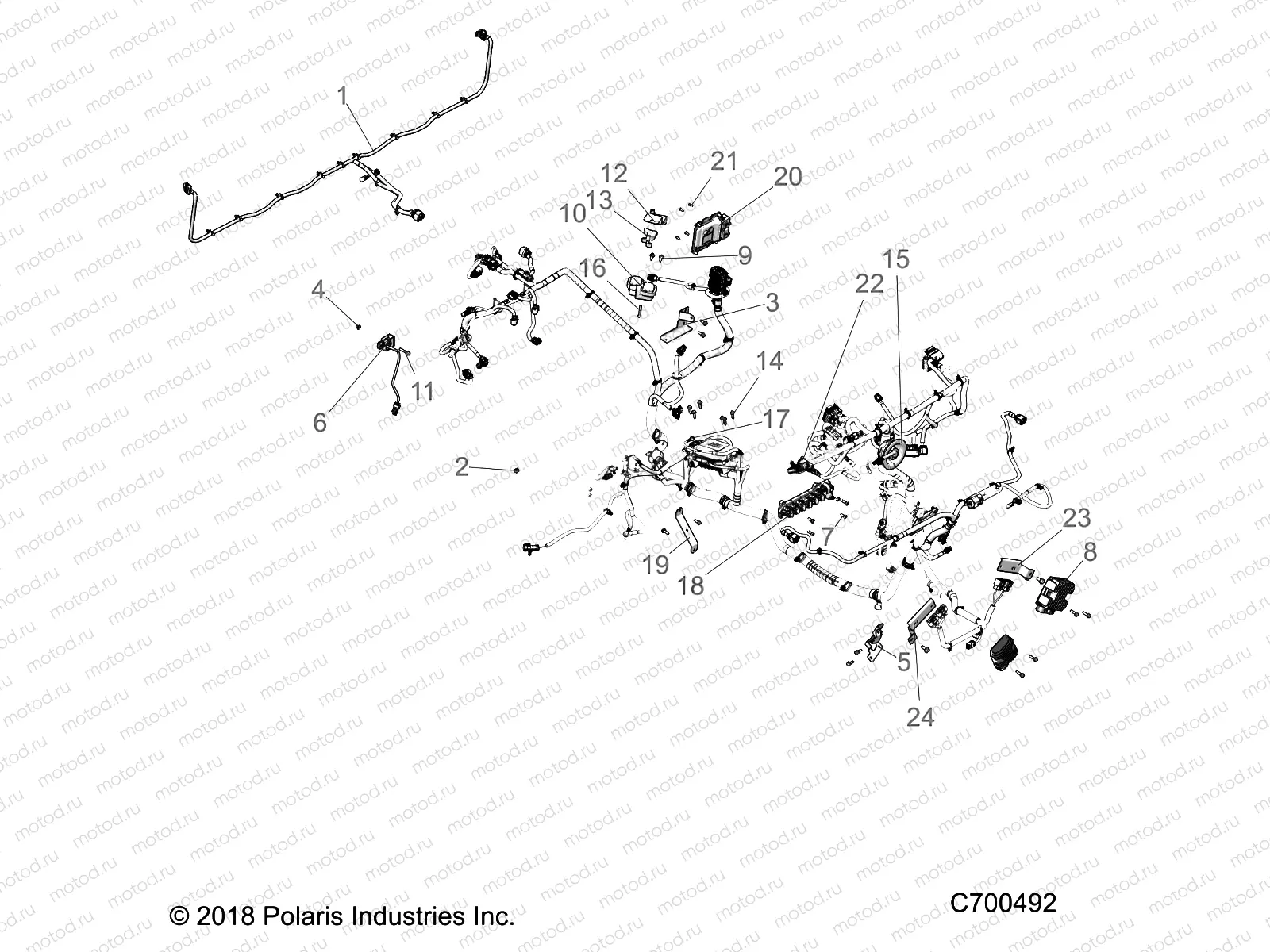 ELECTRICAL | ELECTRICAL, WIRE HARNESS COMPONANTS- R19RSE99/A (C700492)
