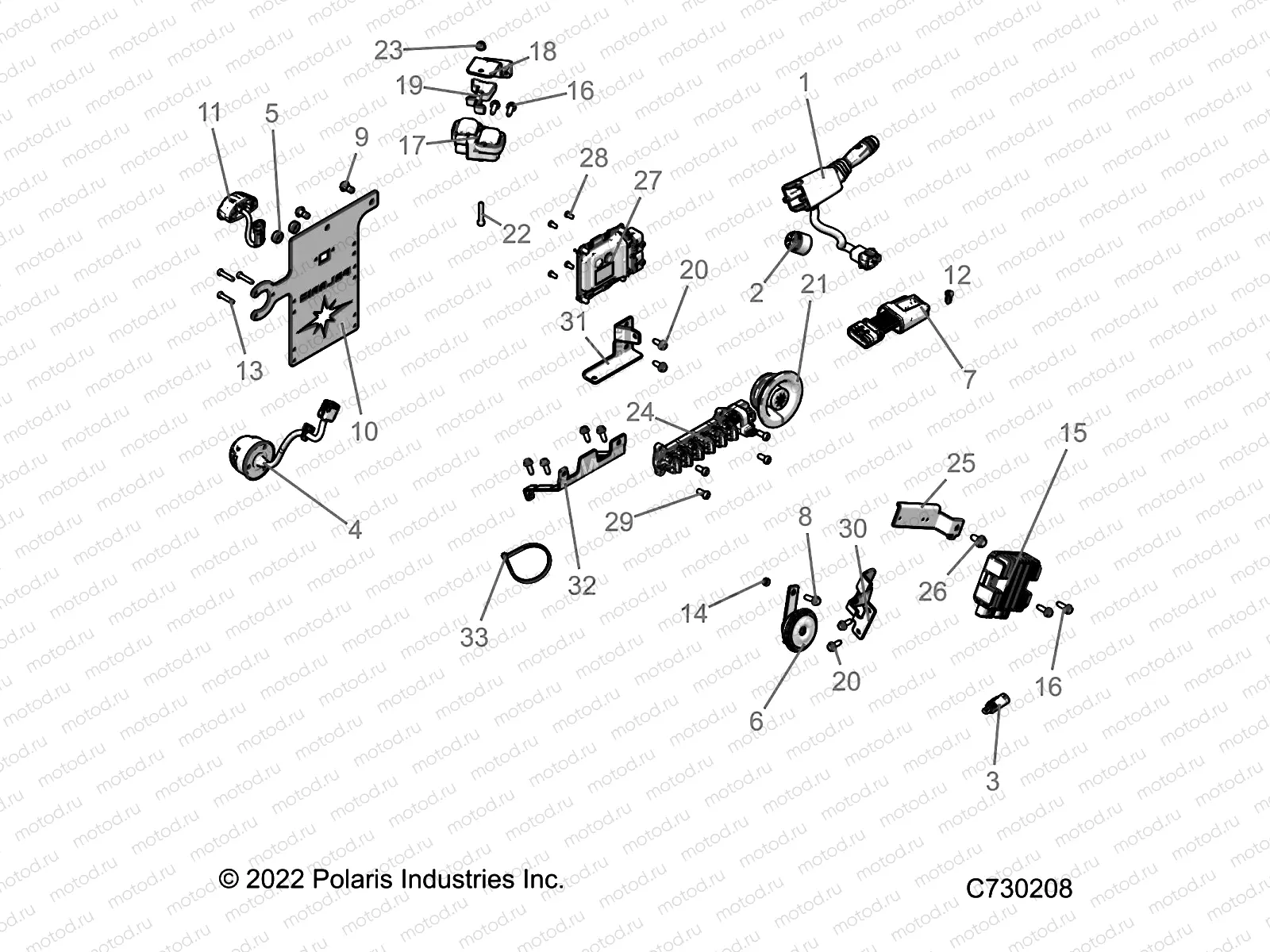 ELECTRICAL | ELECTRICAL, WIRE HARNESS COMPONENTS, AND LICENSE PLATE - R23RRE99JA (C730208)