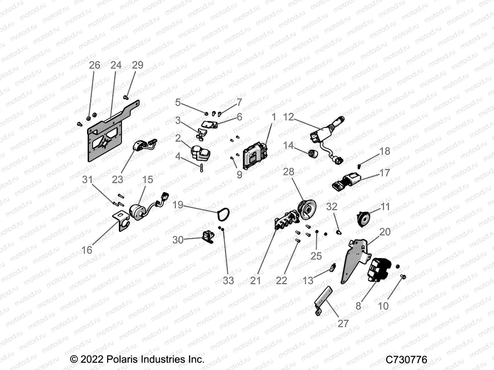 ELECTRICAL | ELECTRICAL, WIRE HARNESS, COMPONENTS, AND LICENSE PLATE - R23TAE99FD/SCD/SFD/SCK (C730776)