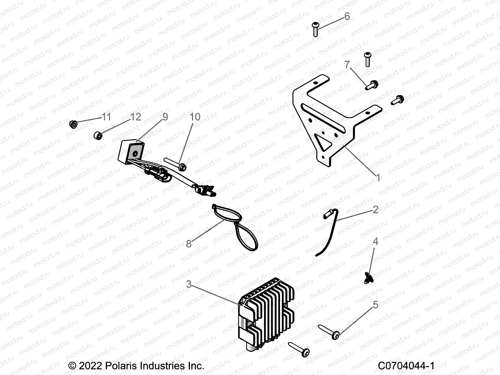 ELECTRICAL | ELECTRICAL, WIRE HARNESS, COMPONENTS - R22CDA57A1 (C0704044-1)