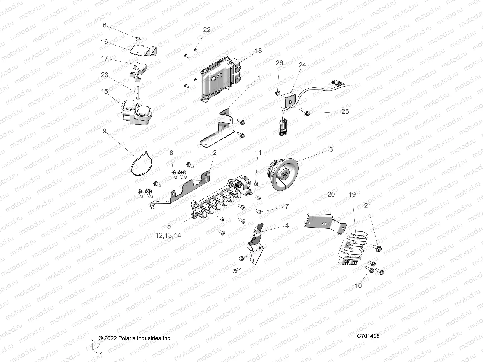 ELECTRICAL | ELECTRICAL, WIRE HARNESS, COMPONENTS - R22RRE99AC/AM/AS/A9/B9/BS/BM (C701405)