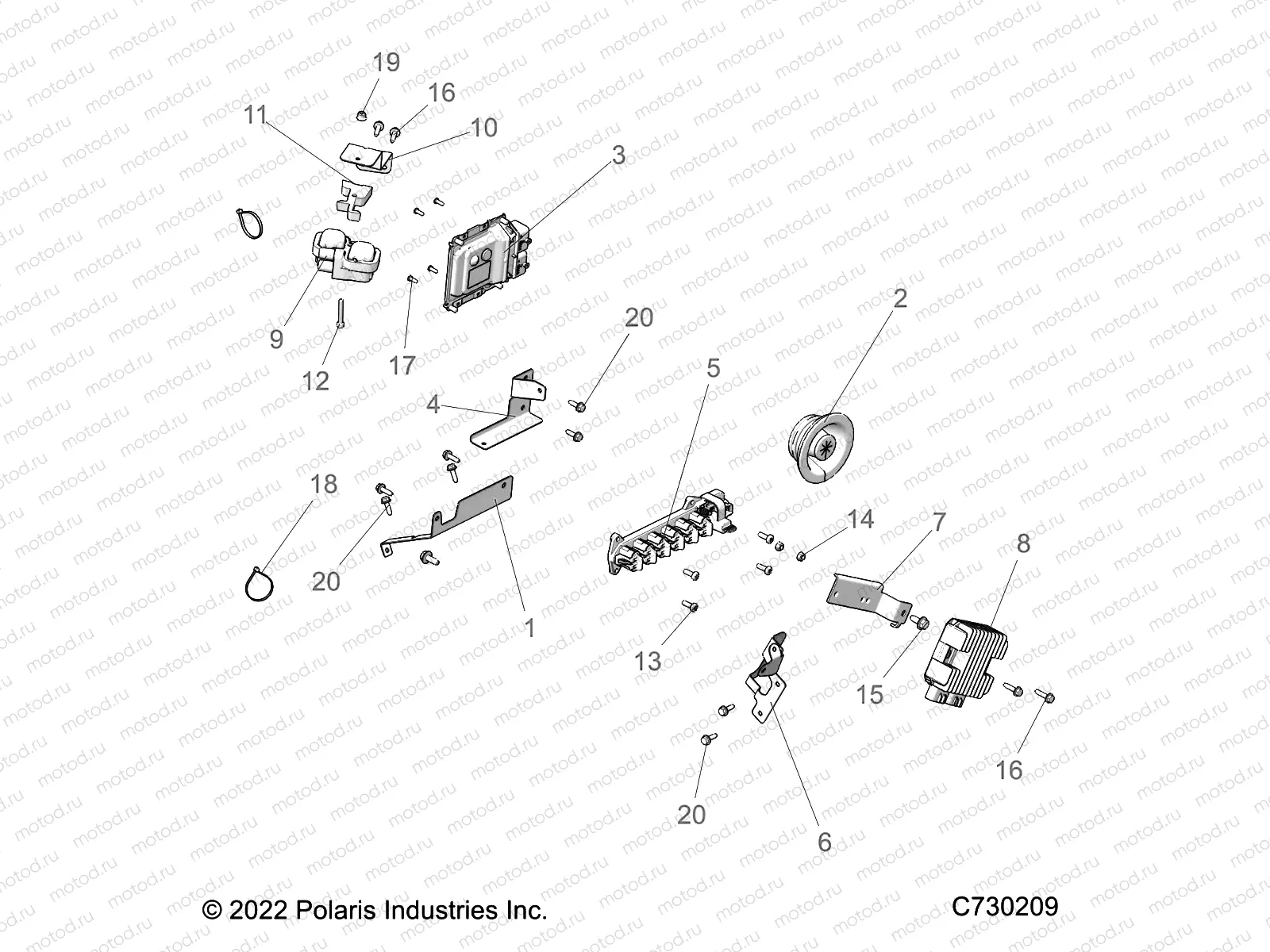 ELECTRICAL | ELECTRICAL, WIRE HARNESS, COMPONENTS - R22RRE99DP (C730209)