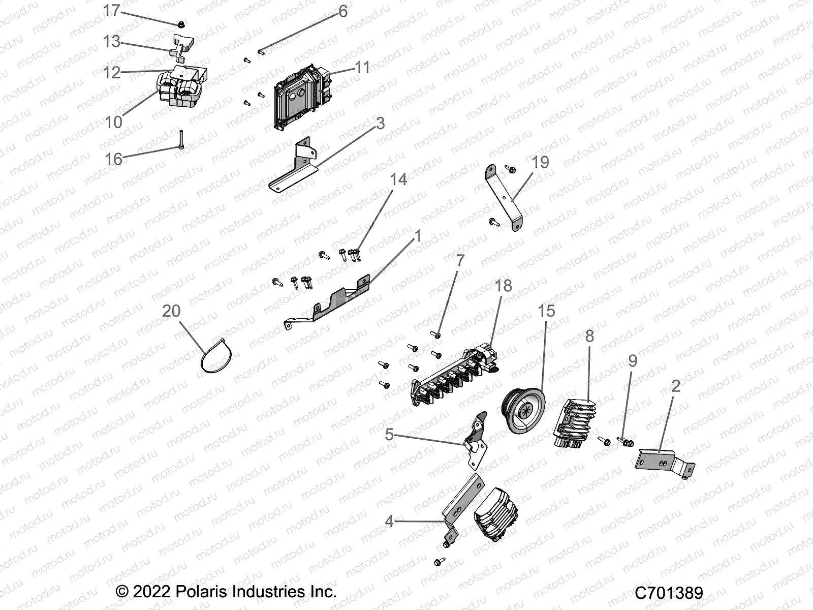 ELECTRICAL | ELECTRICAL, WIRE HARNESS COMPONENTS - R22RSH99AG (C701389)