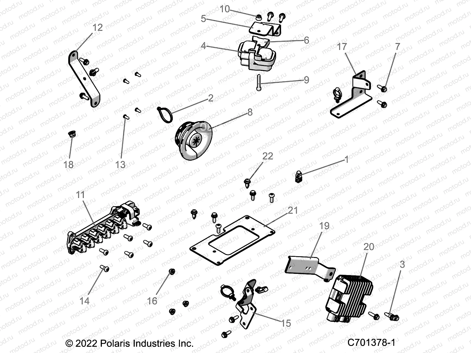 ELECTRICAL | ELECTRICAL, WIRE HARNESS, COMPONENTS - R22RSM99AG (C701378-1)