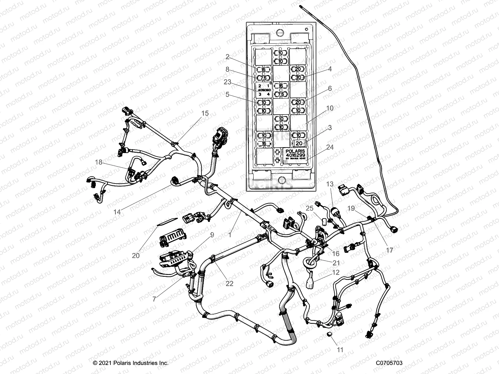 ELECTRICAL | ELECTRICAL, WIRE HARNESS - D22M2A57B4/G57B4 (C0705703)