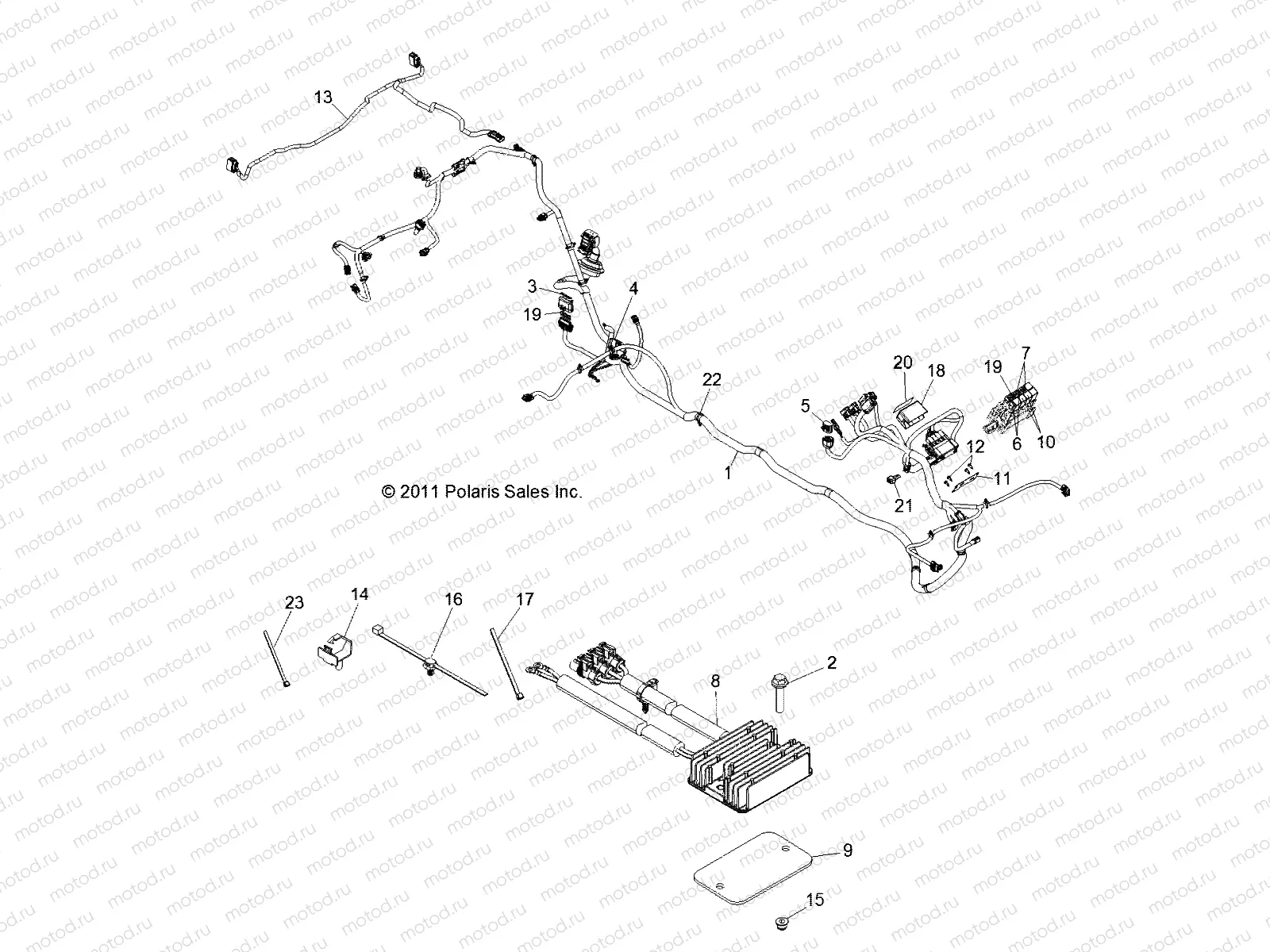 ELECTRICAL | ELECTRICAL, WIRE HARNESS, EPS - R12XT9EAS (49RGRHARNESS12RZRXP4)
