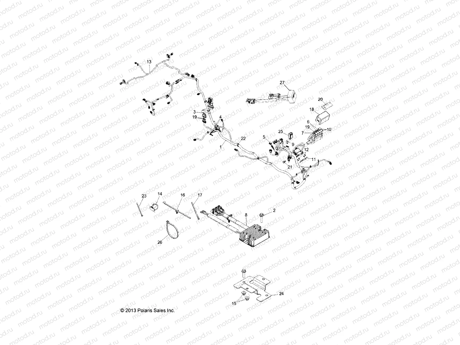 ELECTRICAL | ELECTRICAL, WIRE HARNESS, EPS - Z14XT9EFX (49RGRHARNESS14ZXP4I)