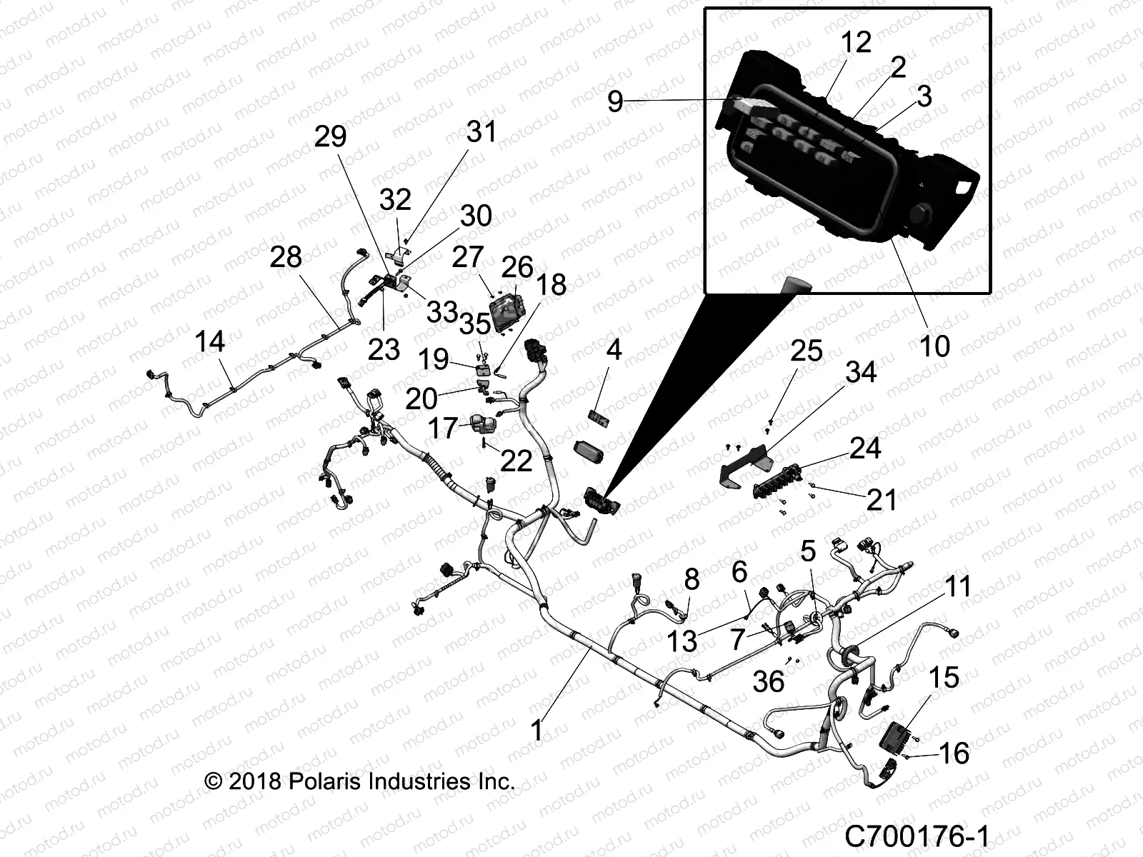 ELECTRICAL | ELECTRICAL, WIRE HARNESS - G20G4D99AS/BS (C700176-1)