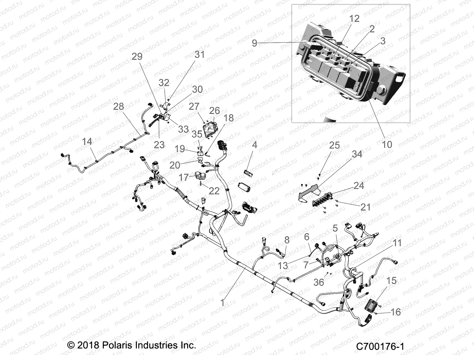 ELECTRICAL | ELECTRICAL, WIRE HARNESS - G20G4J99AS/BS (C700176-1)